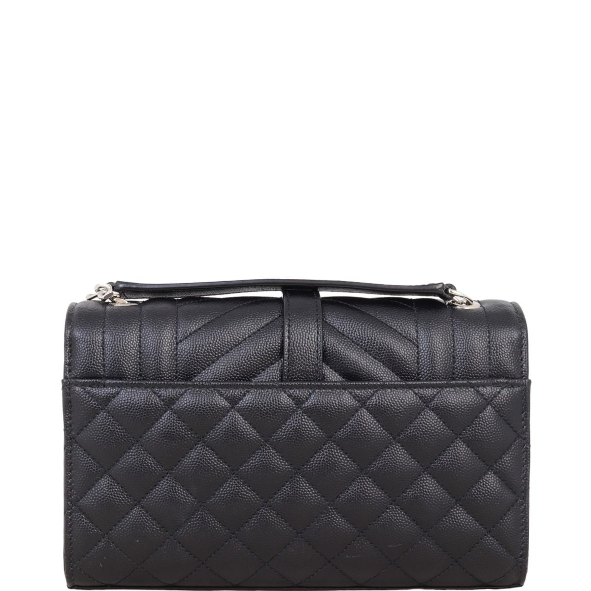 Saint laurent small monogram mattelasse leather chain wallet shop