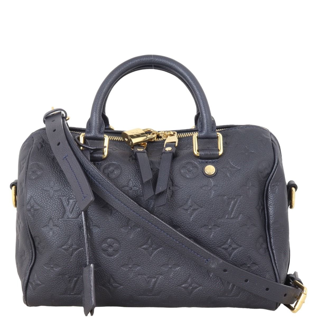 Louis vuitton monogram empreinte speedy bandouliere 30 black hot sale