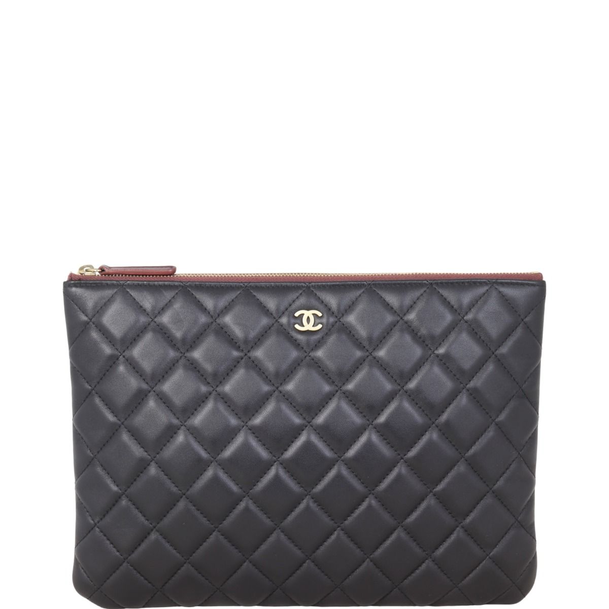 Chanel Classic O Case Pouch Medium Lambskin