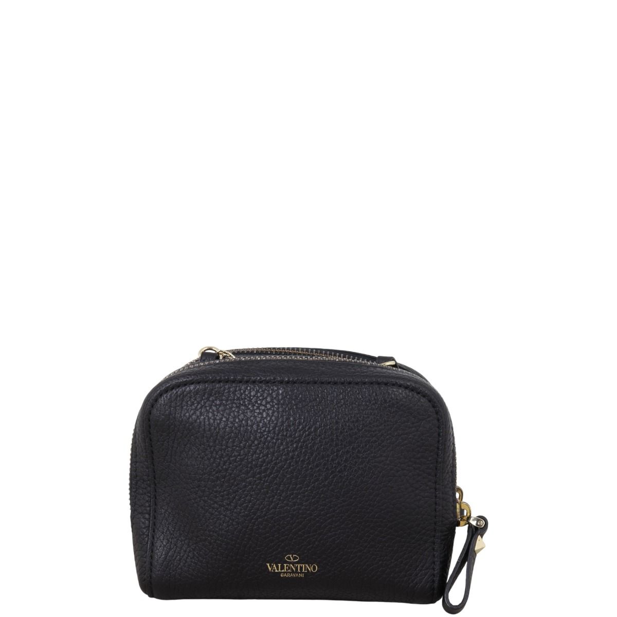 Valentino★素敵！Rockstud double zip crossbody bag Valentino Garavani Rockstud Double Zip Leather Crossbody Bag