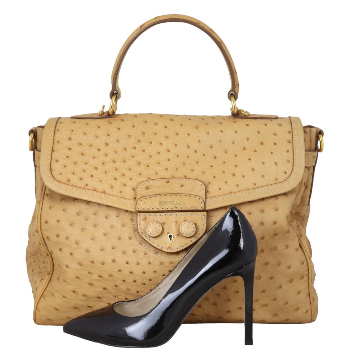 Prada ostrich handbag online
