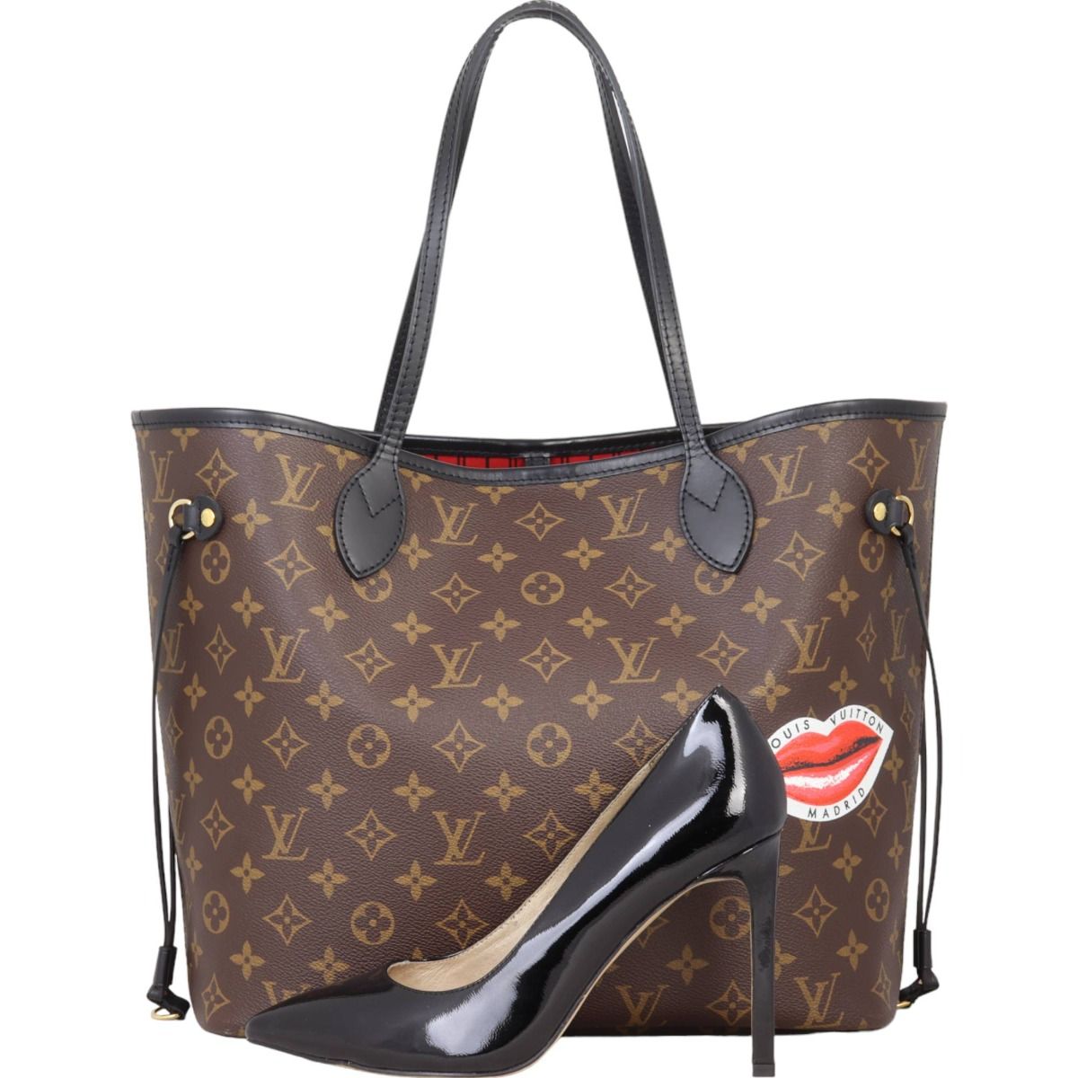 Neverfull mm monogram best sale cherry