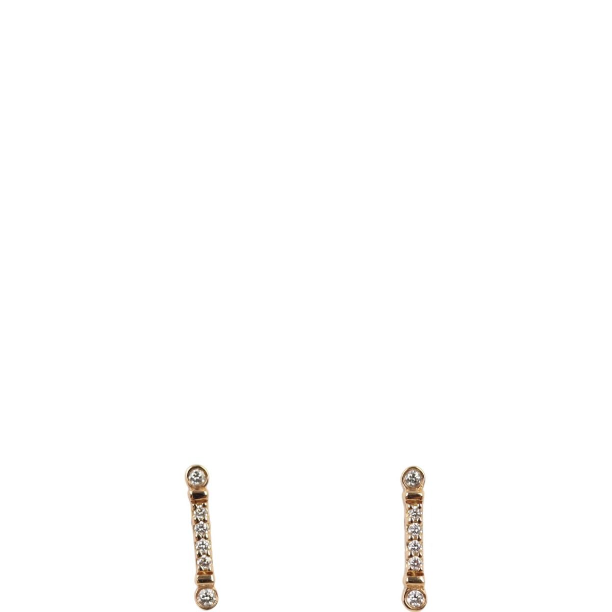 Tiffany fleur de lis shop key bar earrings