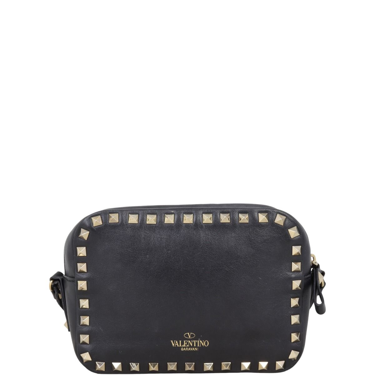Valentino rockstud camera bag black top