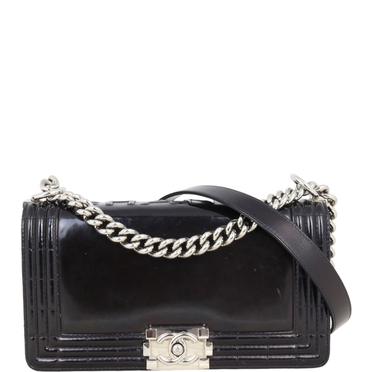 Chanel boy old best sale medium flap bag