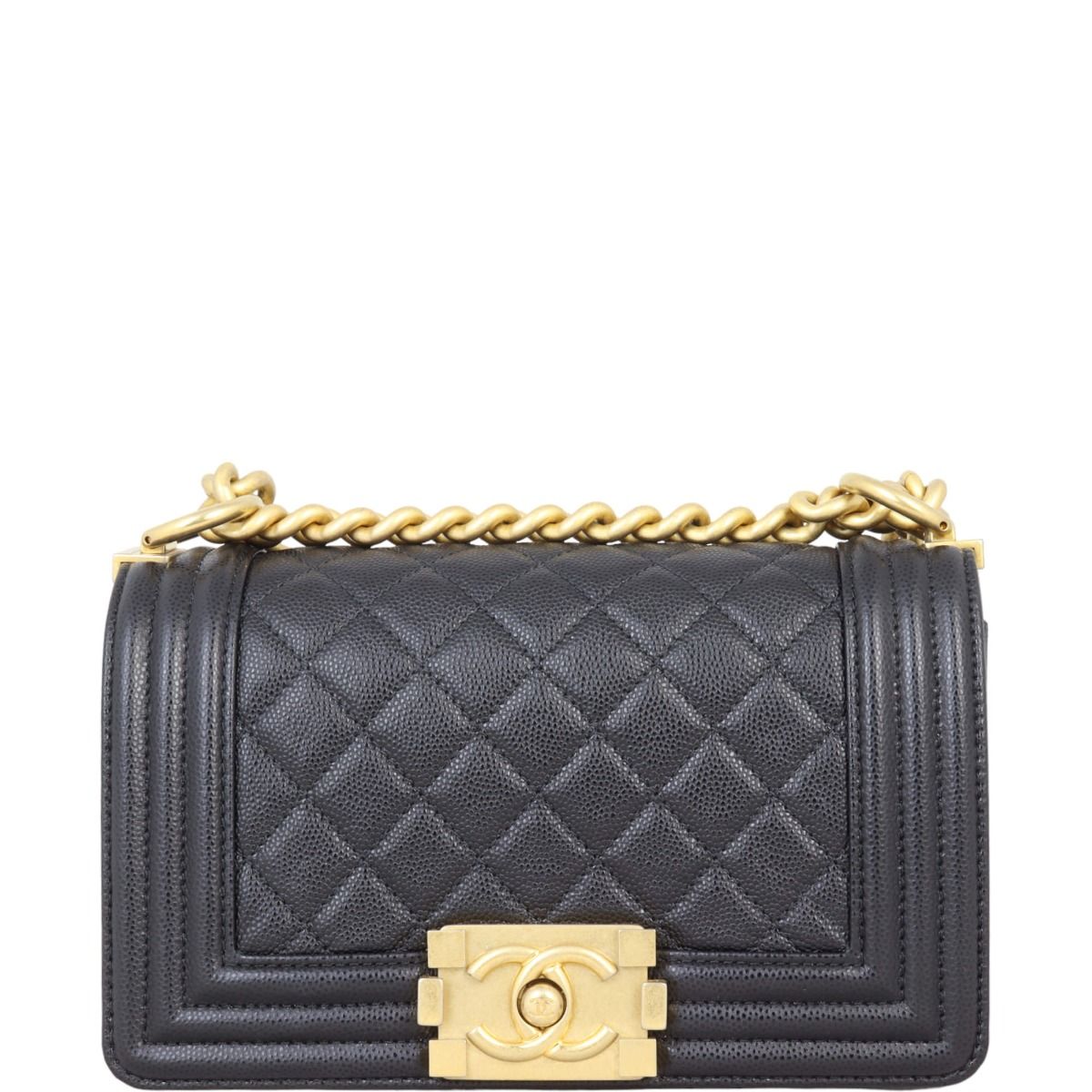 Chanel boy bag small caviar 2025