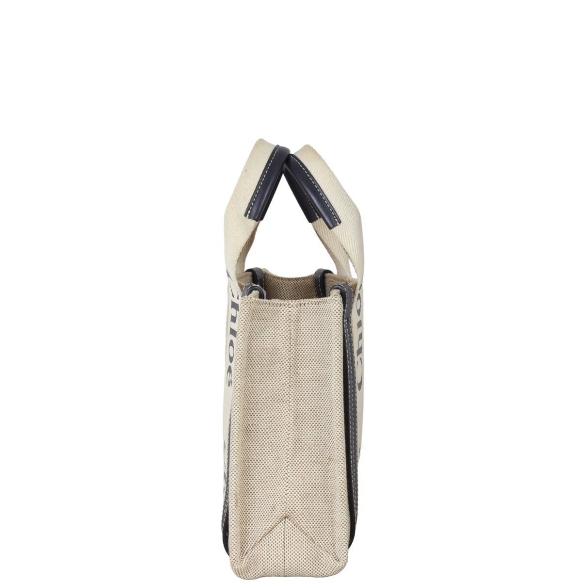 トートバッグ Chloe Two-Tone Rubber And Leather Small Woody Shopping Bag Chloé TWO-TONE RUBBER AND LEATHER SMALL WOODY SHOPPING BAG