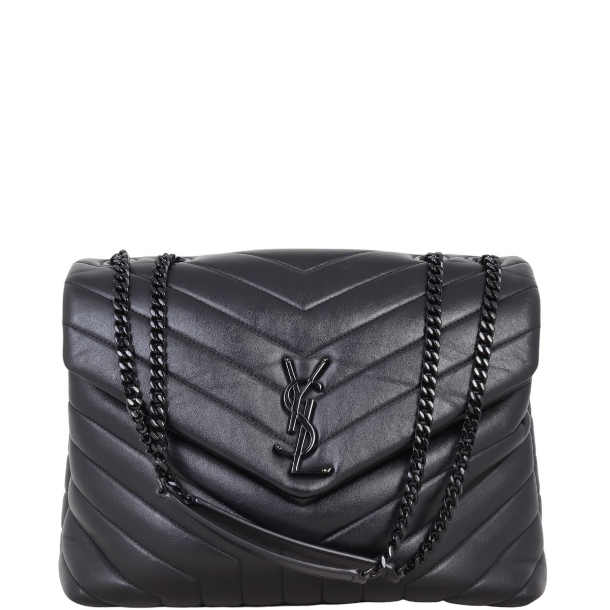 Loulou monogram ysl medium chain shoulder bag deals