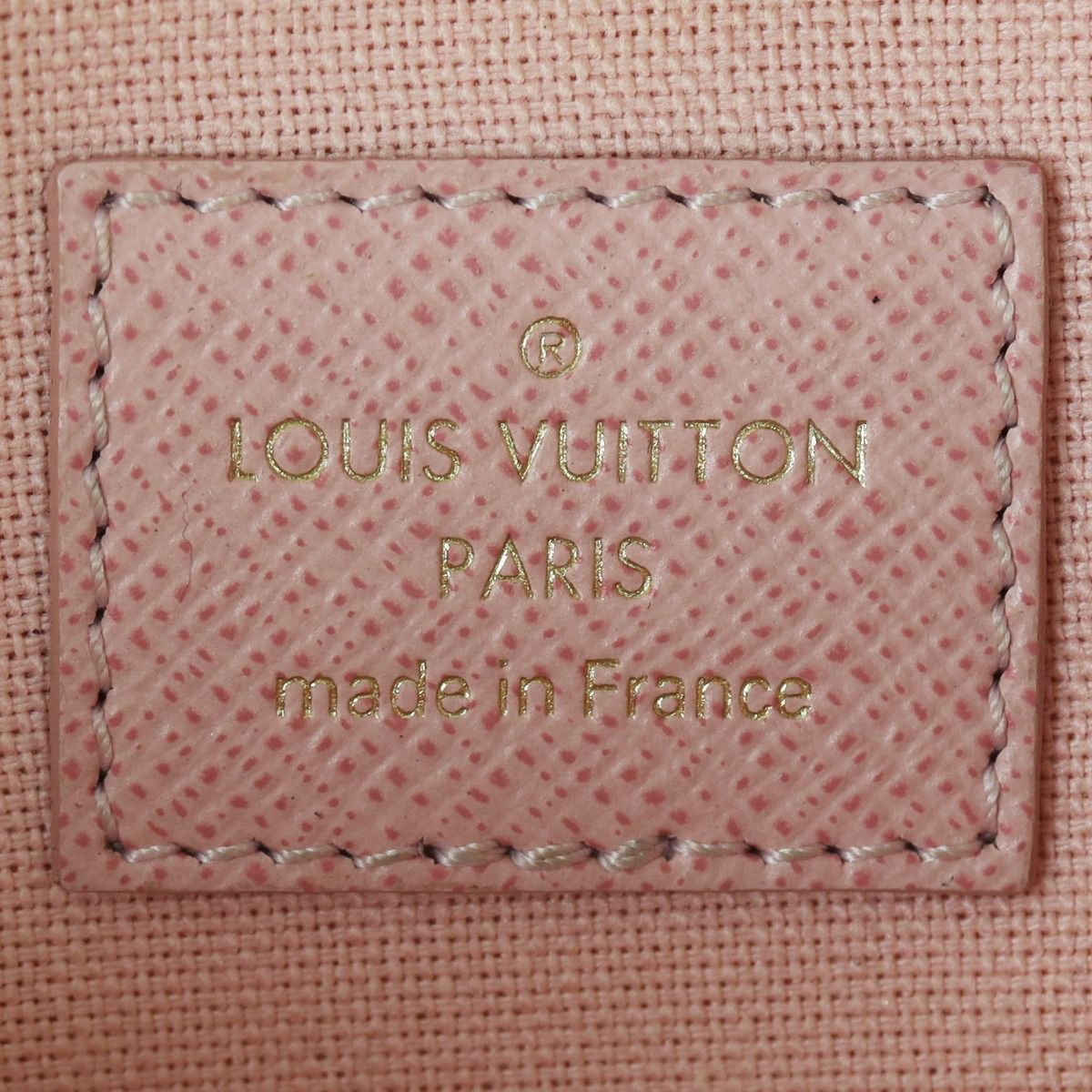 Louis Vuitton Damier Azur Calfskin Pochette Felicie GM Eau de Rose