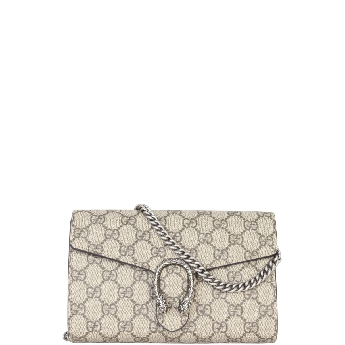 Shop Versace Coated Canvas Monogram Wallet-On-Chain
