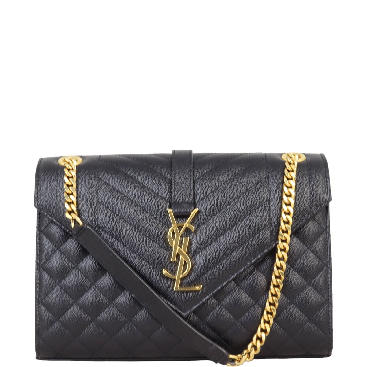 Saint Laurent Monogram Mix Matelasse Envelope Chain Bag Medium
