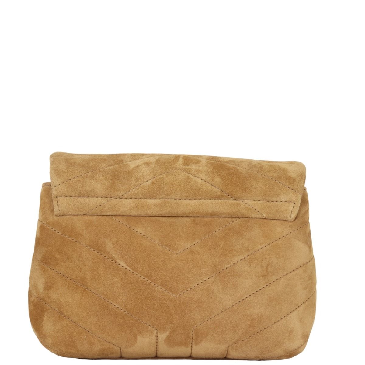 Ysl loulou puffer suede best sale