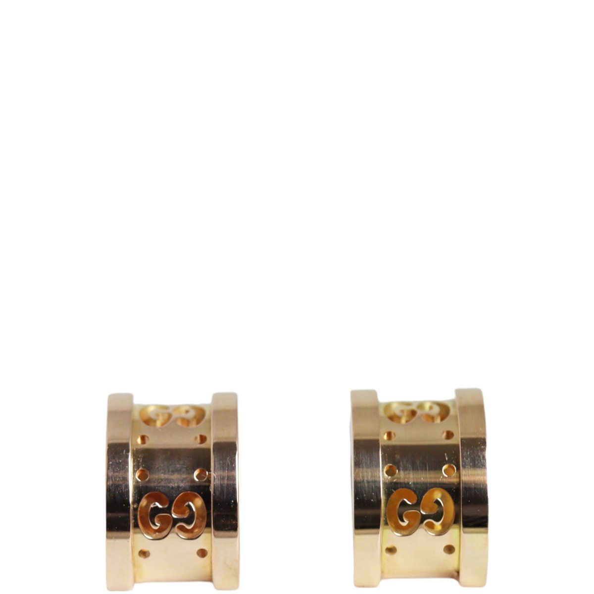 Gucci Icon Twirl 18k Yellow Gold Stud Earrings