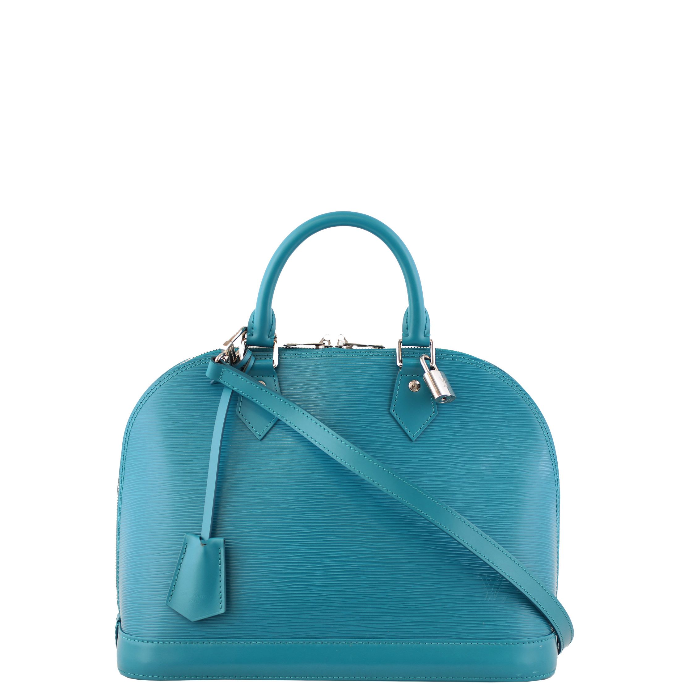 Louis Vuitton Alma PM Epi with Shoulder Strap Turquoise