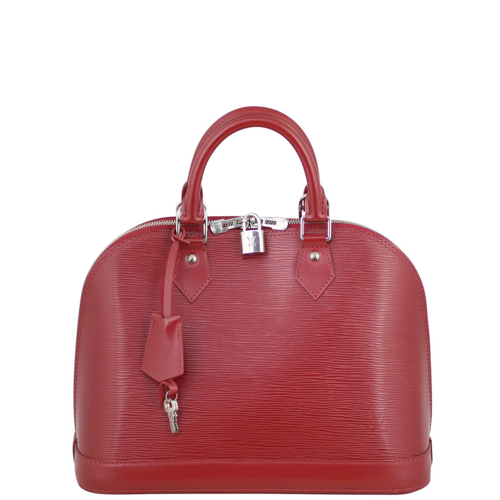 Louis Vuitton Alma PM Epi with Shoulder Strap Deep Red