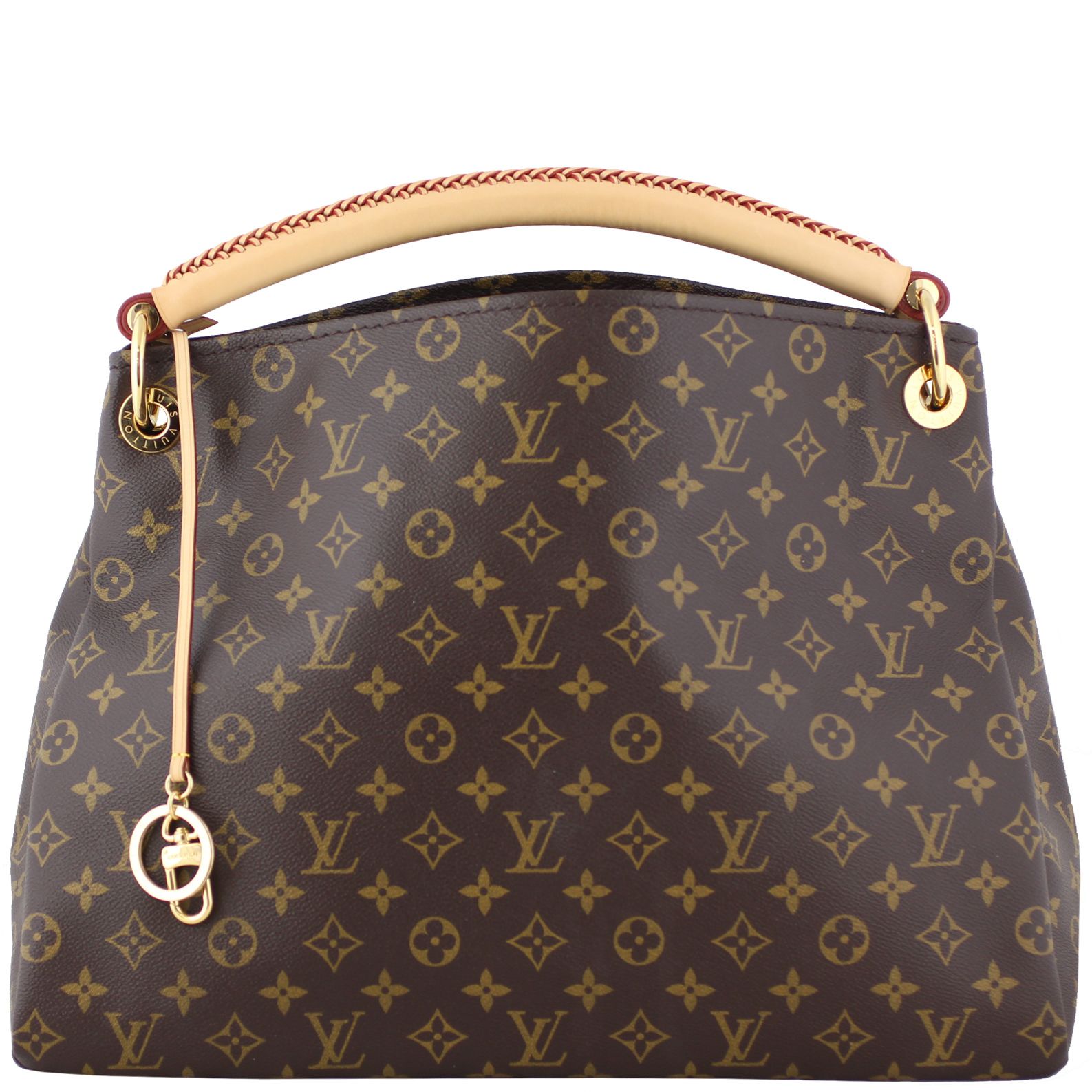 Louis Vuitton Artsy MM Monogram Vachetta Cowhide Leather Trim