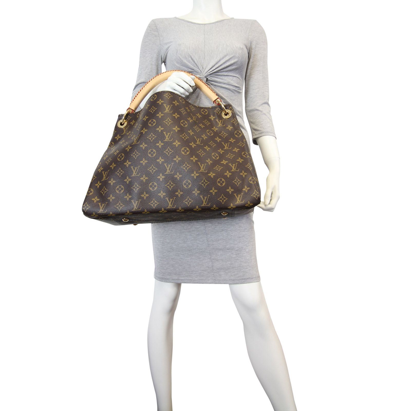 Louis Vuitton Artsy MM Monogram | Vachetta Cowhide Leather Trim