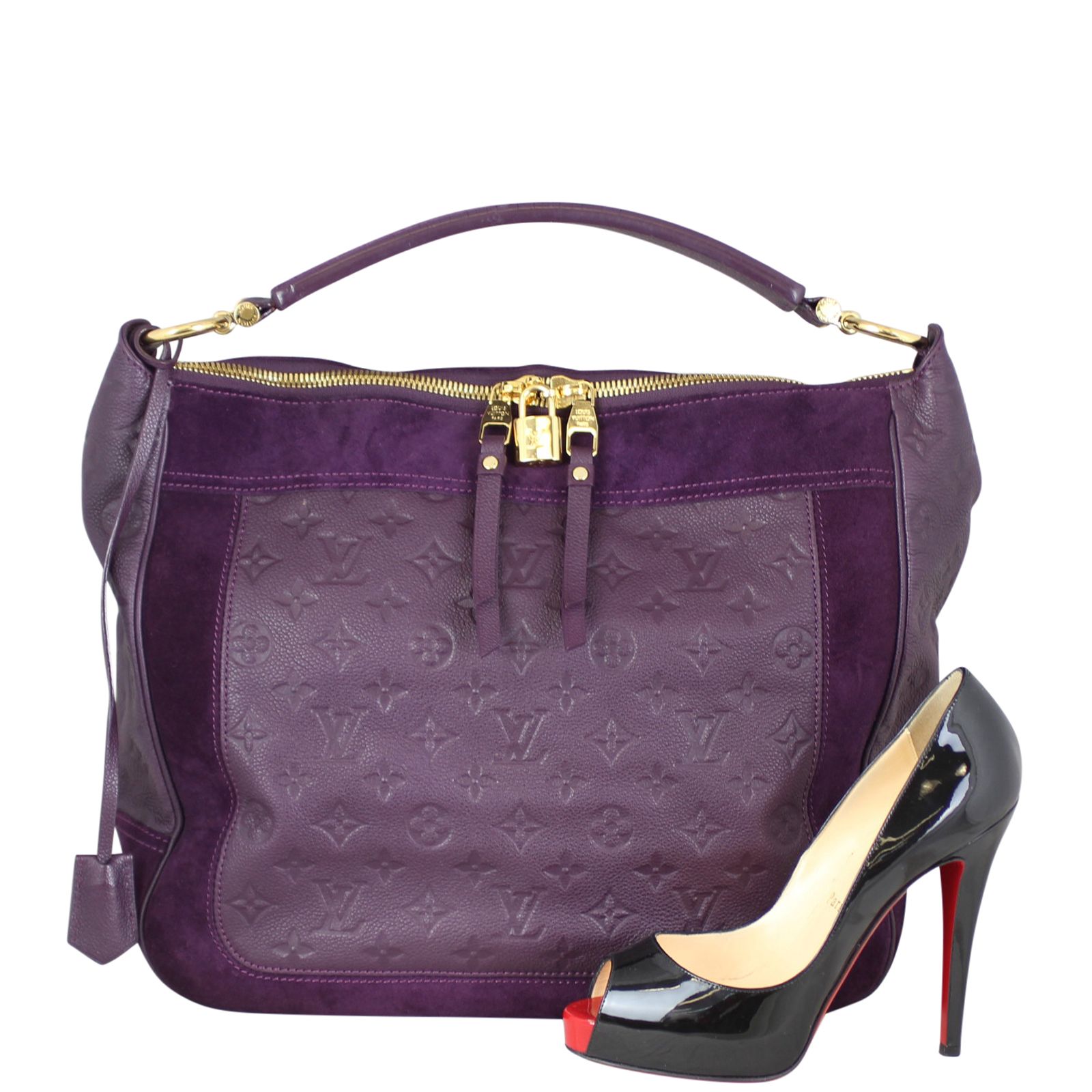 Louis Vuitton M40593 Audacieuse ハンドバッグ Louis Vuitton Ombre Monogram Empreinte Leather Audacieuse PM
