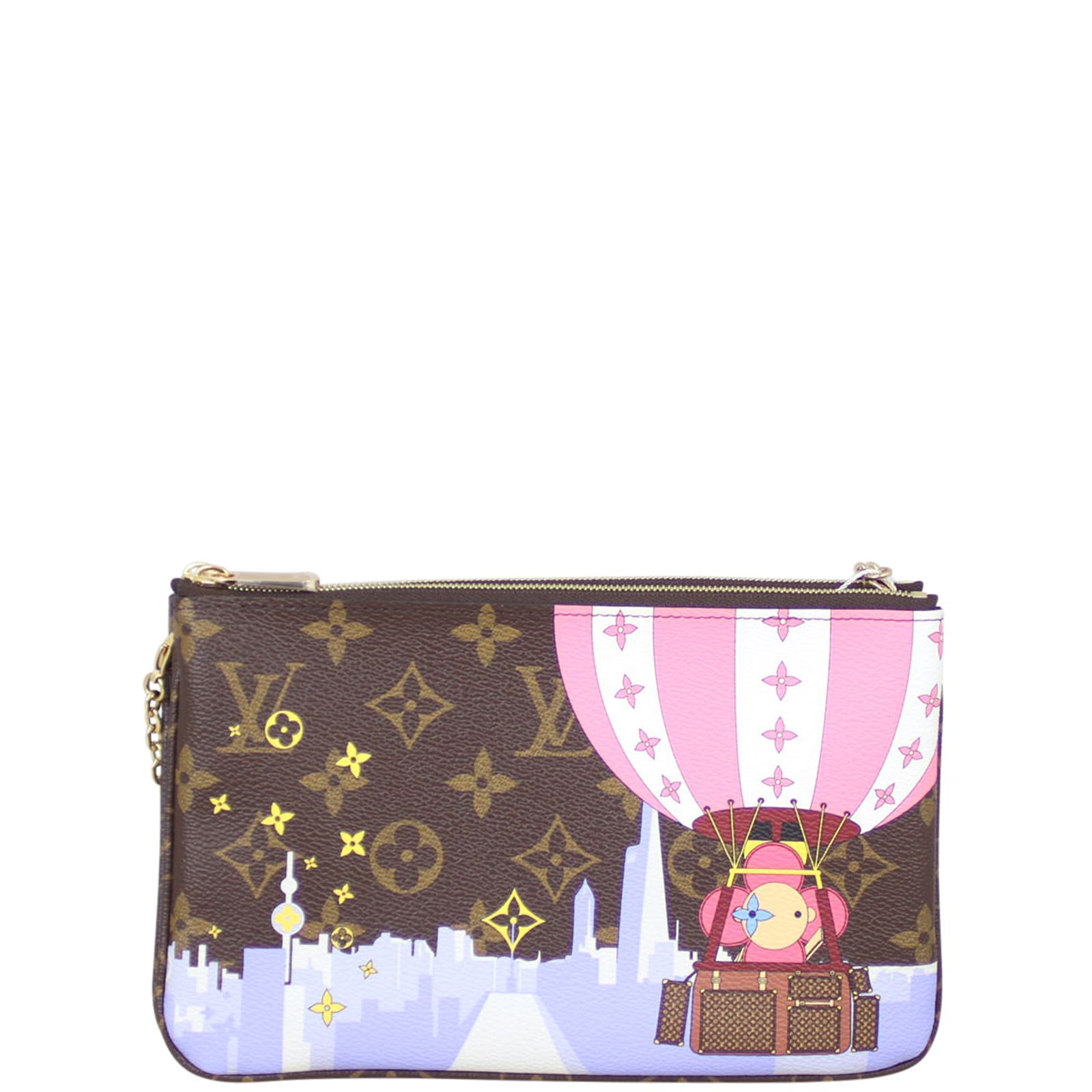 【ネット限定】 Double Vuitton Louis Zip Xmas Vivienne Monogram Pochette ショルダーバッグ