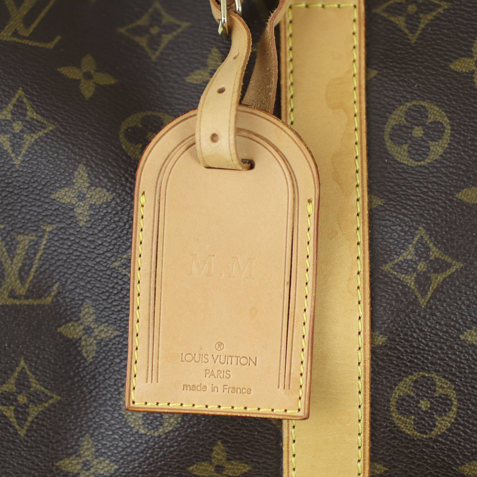 Louis vuitton keepall luggage tag clearance