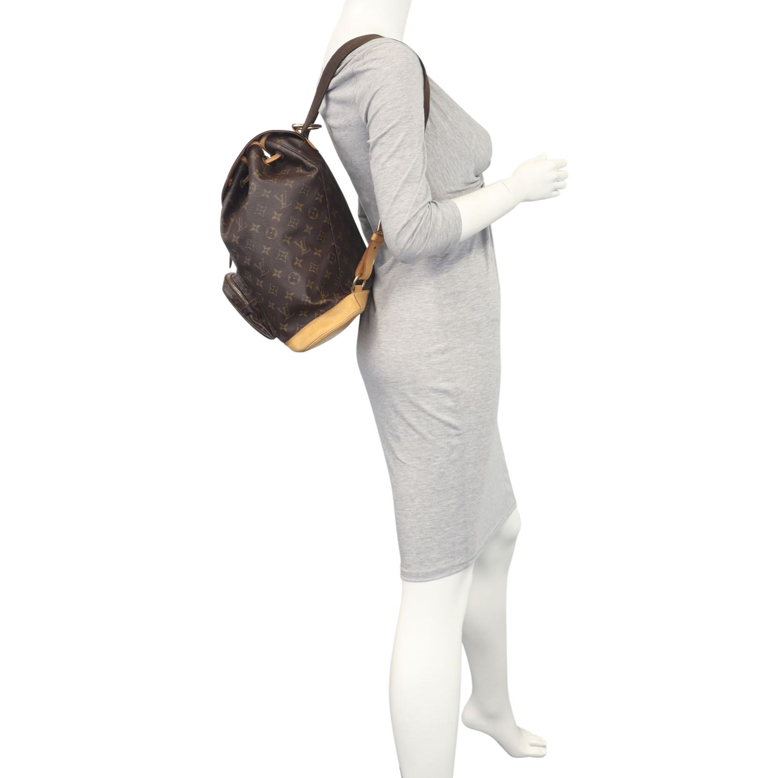 Louis vuitton backpack monogram gm grey best sale