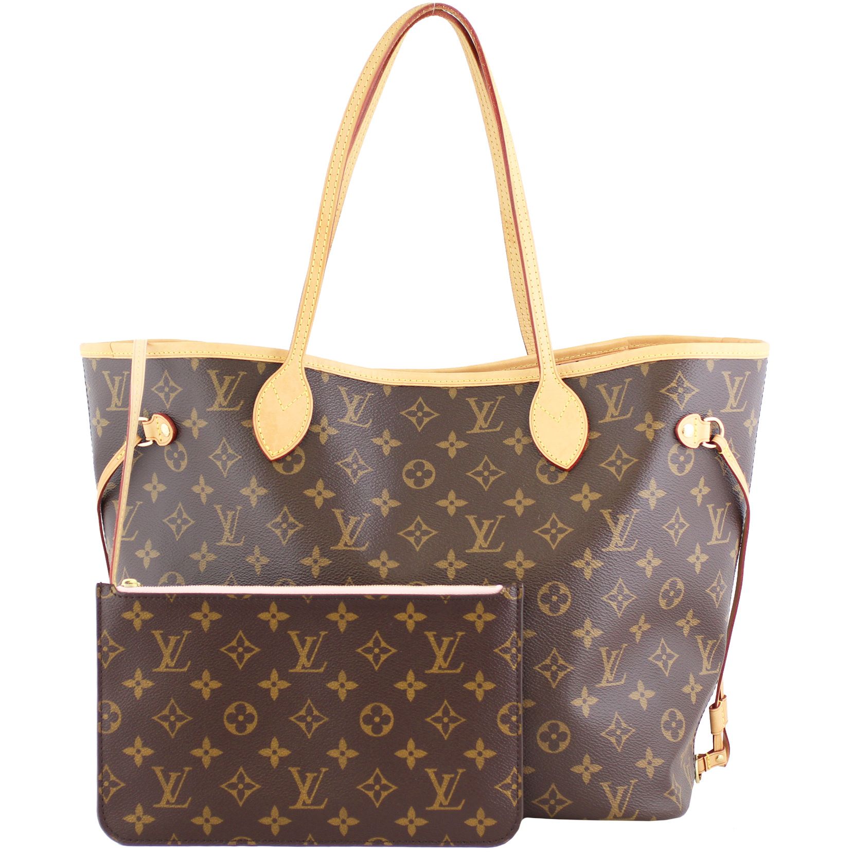 Louis Vuitton Neverfull MM Monogram Rose Ballerine