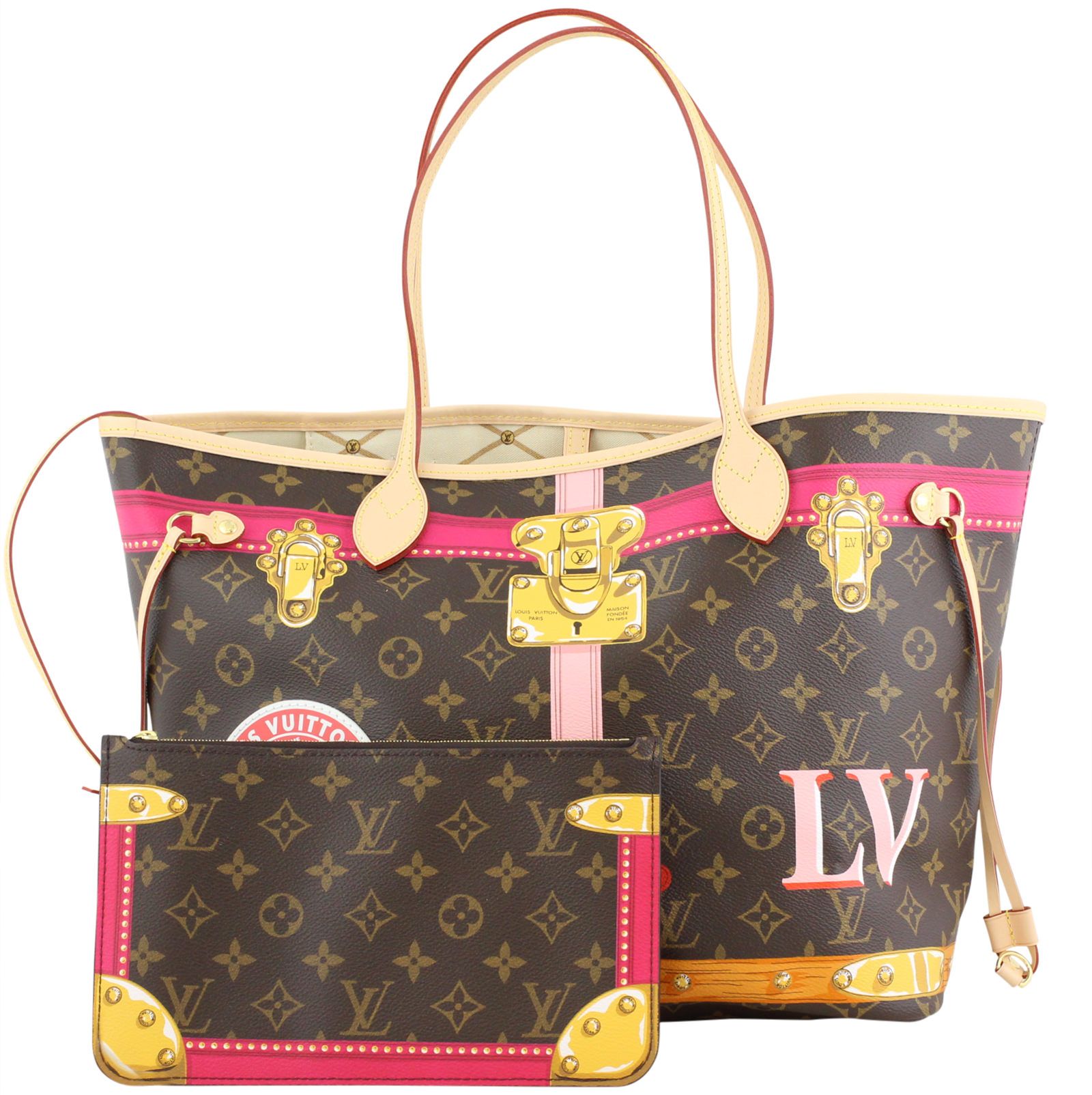 Louis Vuitton Neverfull MM Monogram Summer Trunks