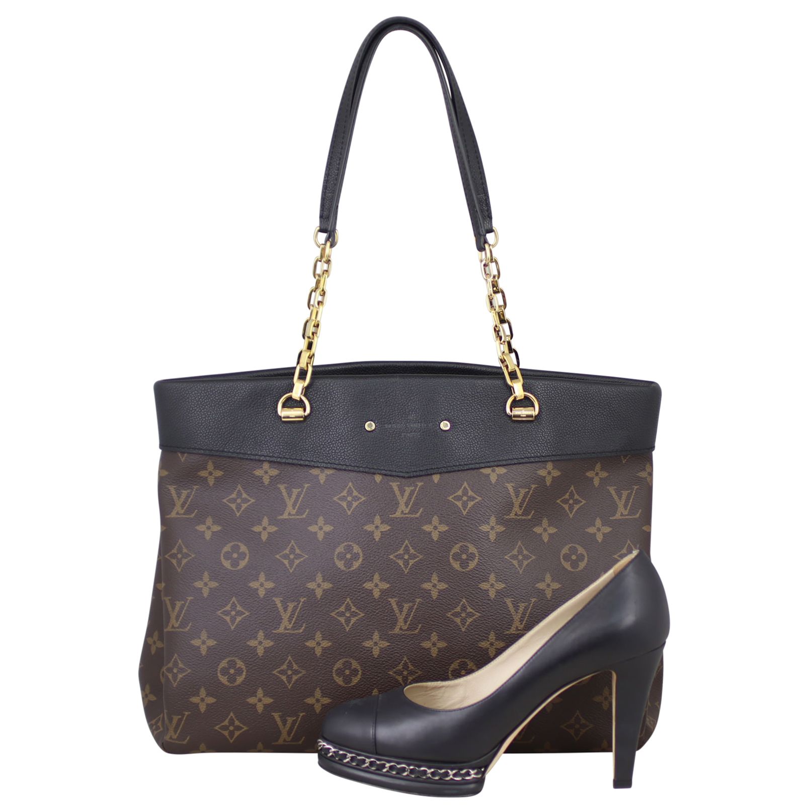 Louis vuitton pallas shopper tote sales