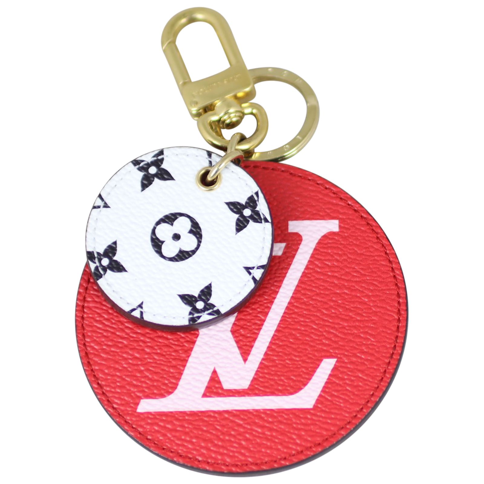 Limited Edition Louis Vuitton Round Bag Charm monogram Keychain ID