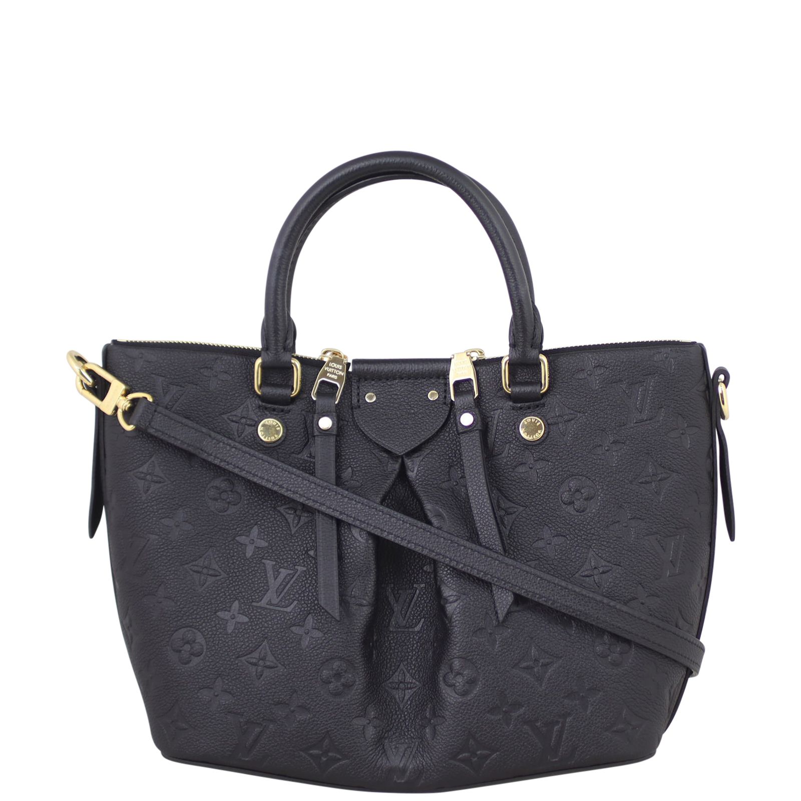 Louis vuitton black leather purse cheap