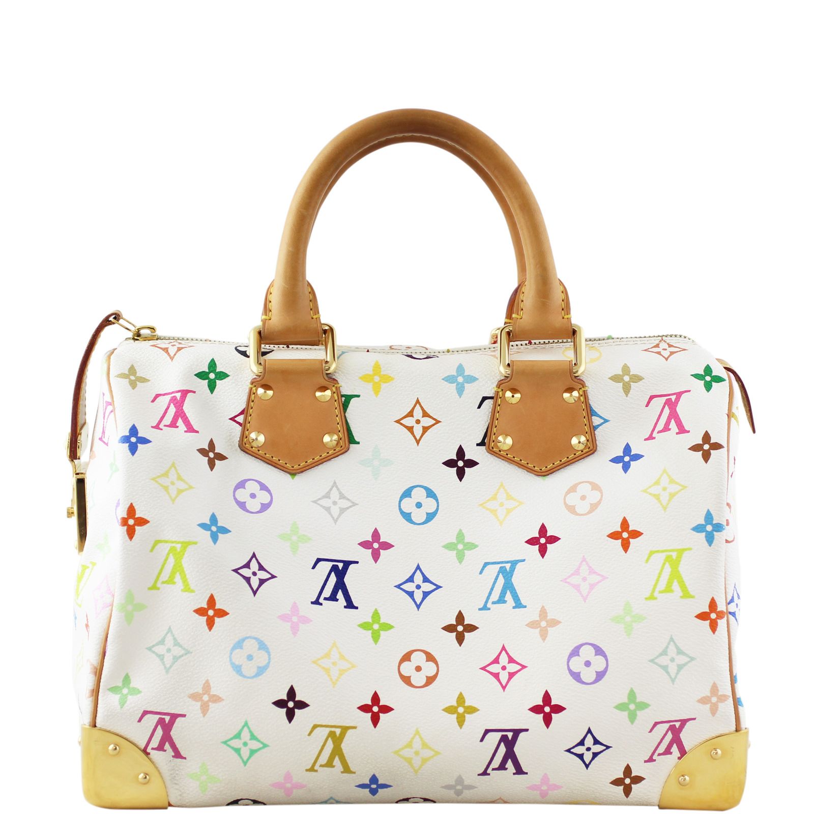 Louis Vuitton Speedy 30 White Multicolore Monogram