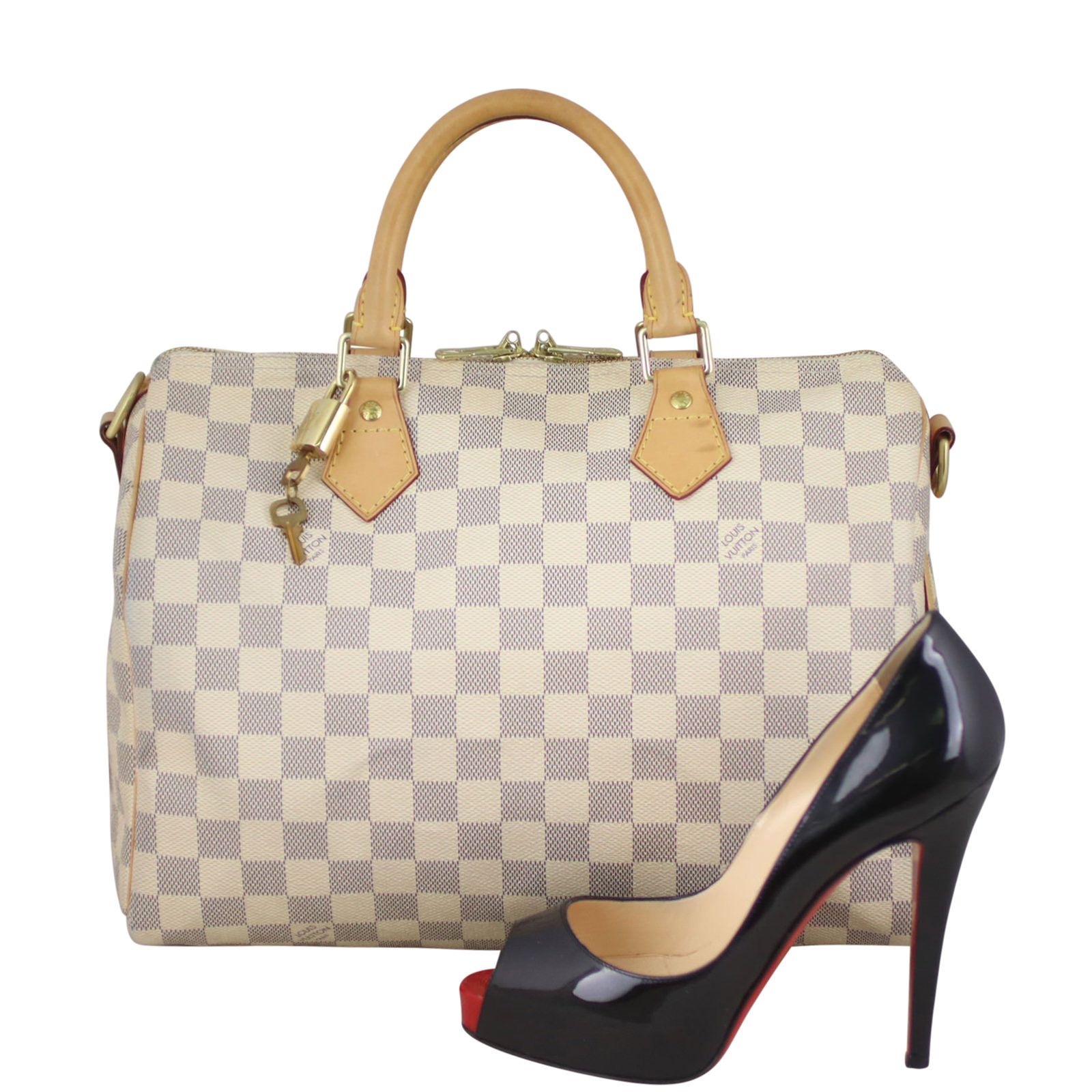 Louis Vuitton Speedy 30 Bandouliere Damier Azur