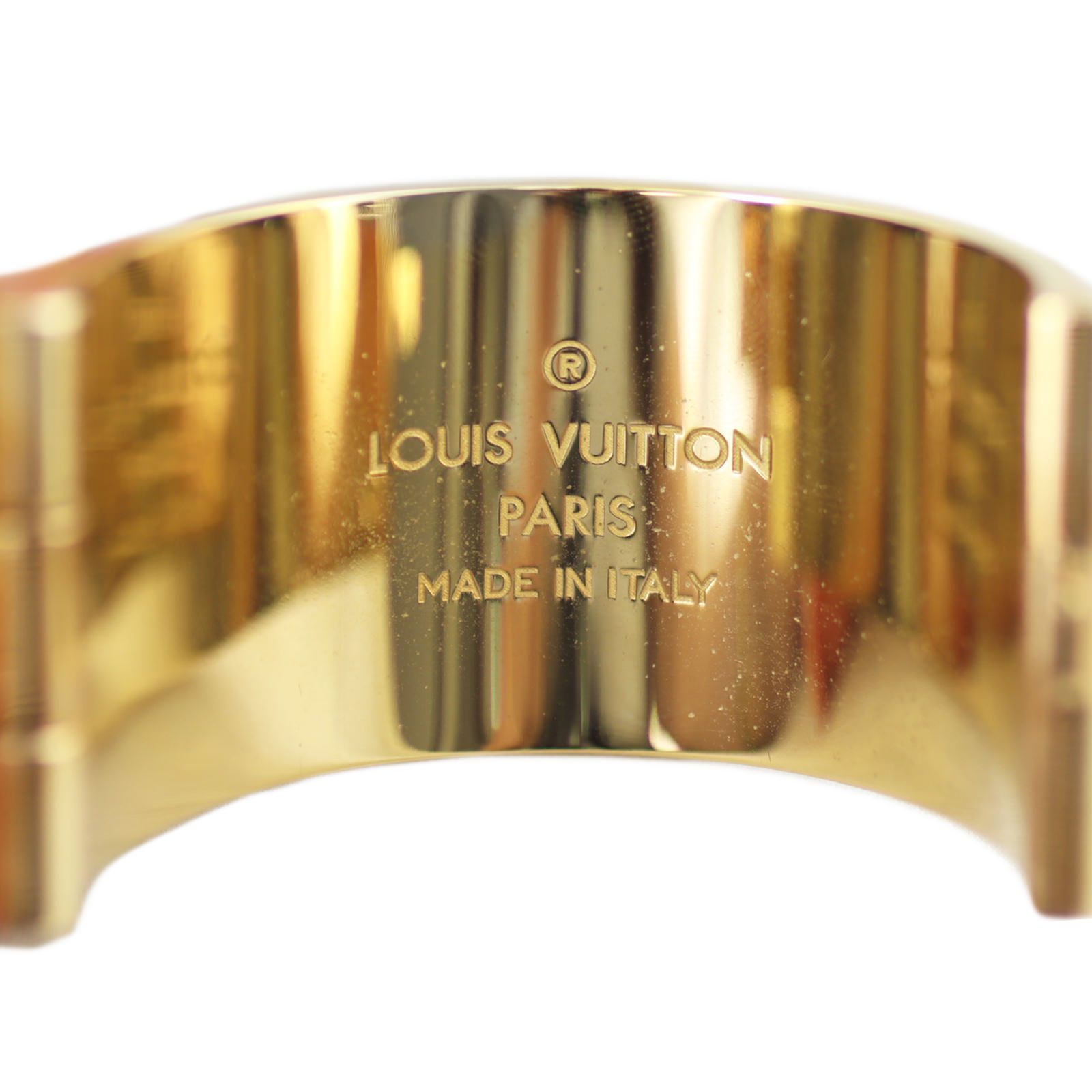 Authentic Louis Vuitton Gold Bouton de Manchette Crew Gold