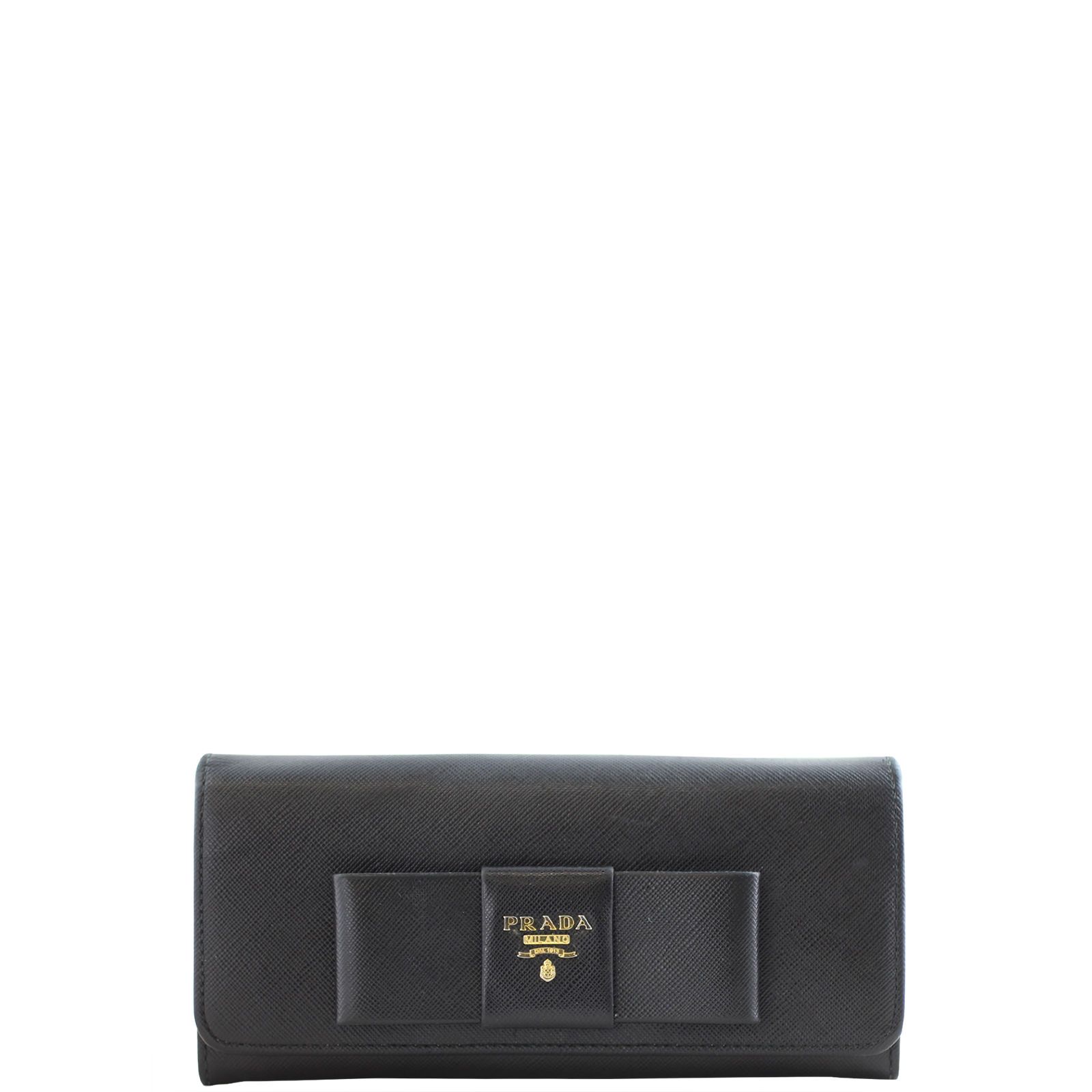 Prada Bow Continental Wallet