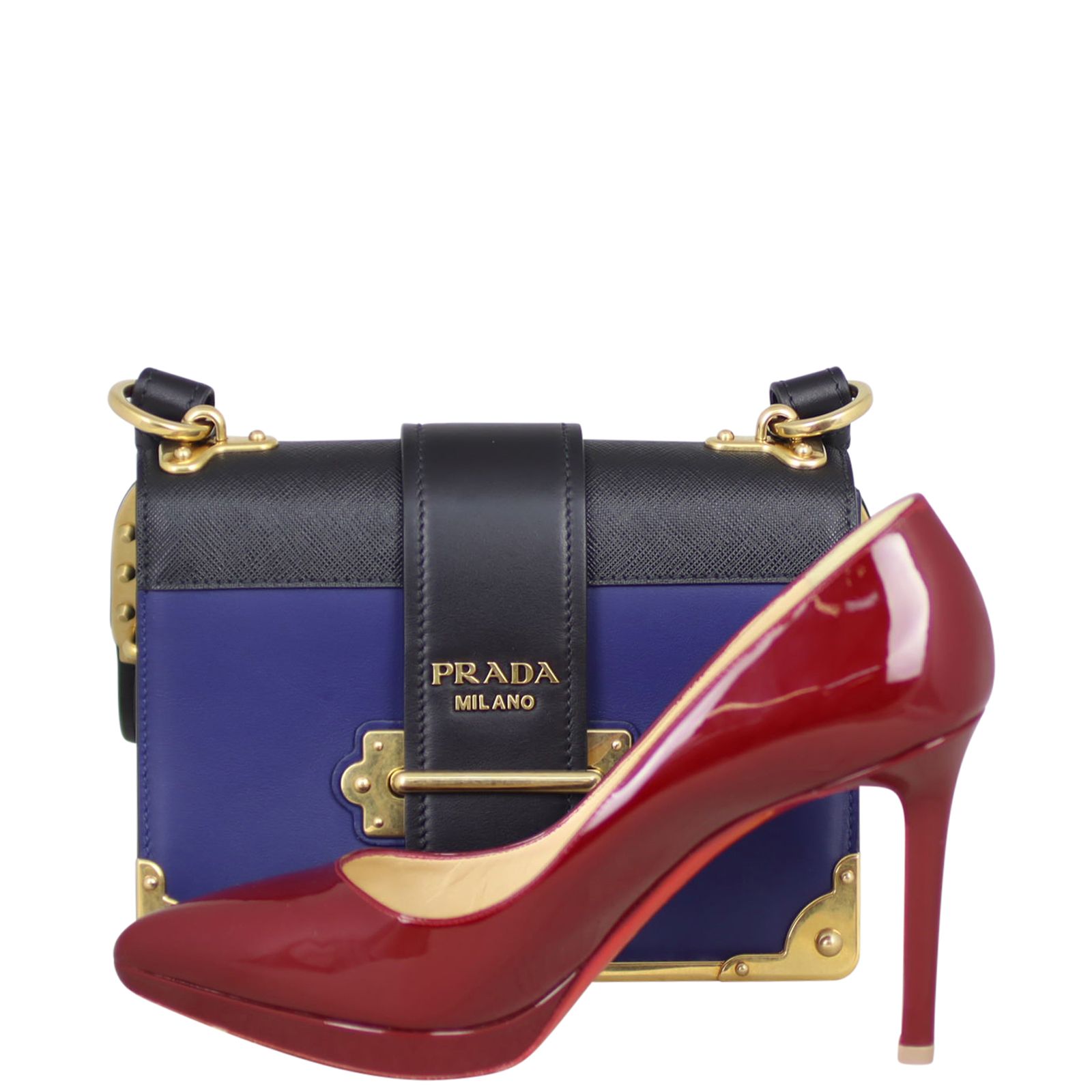 Prada cahier bag red discount