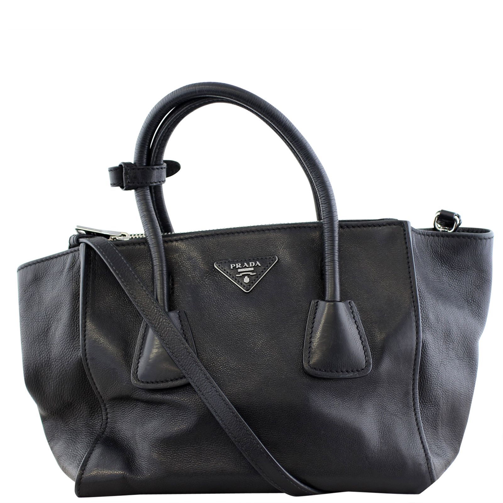Prada Calfskin Twin Pocket Tote