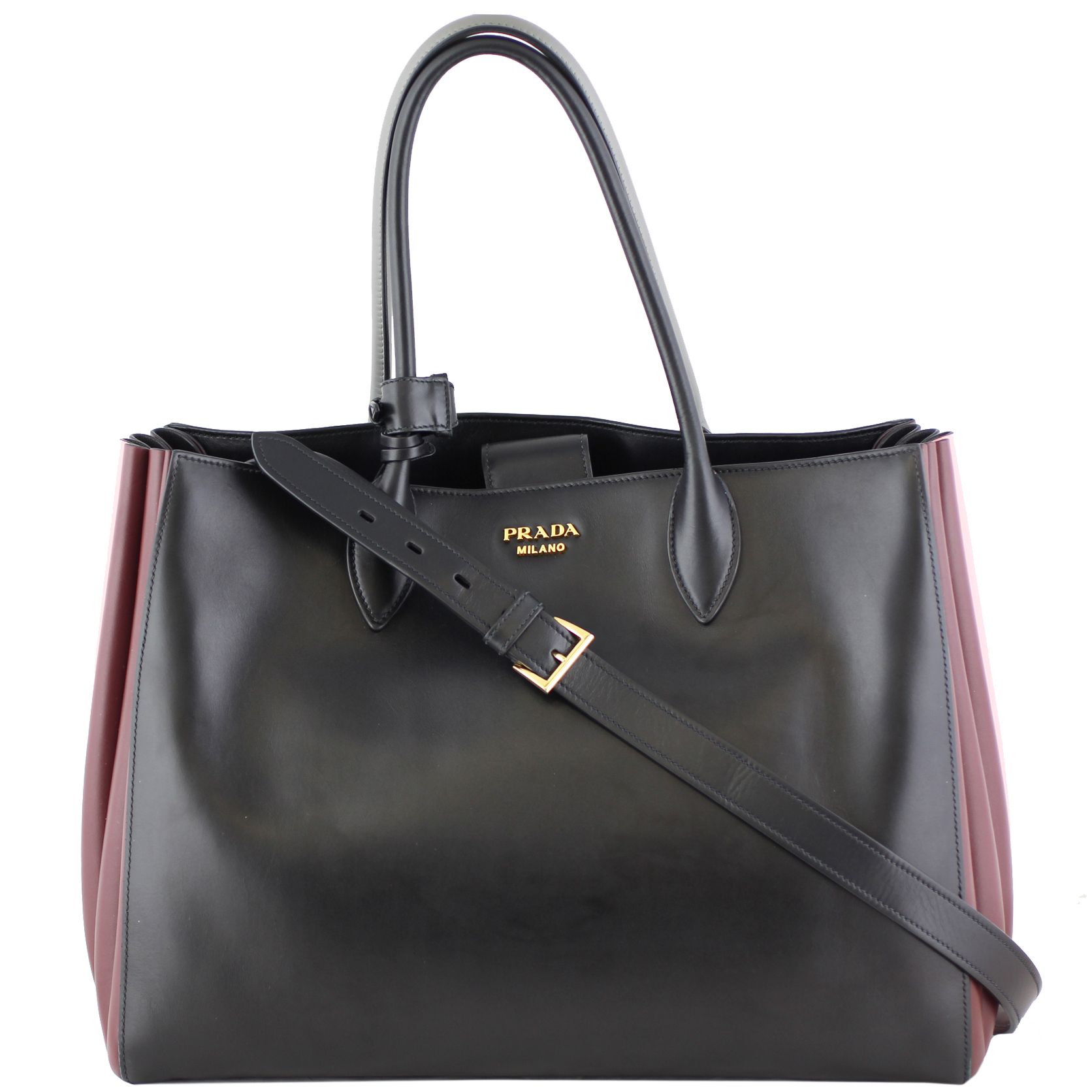Prada City Calf Bibliotheque Bag