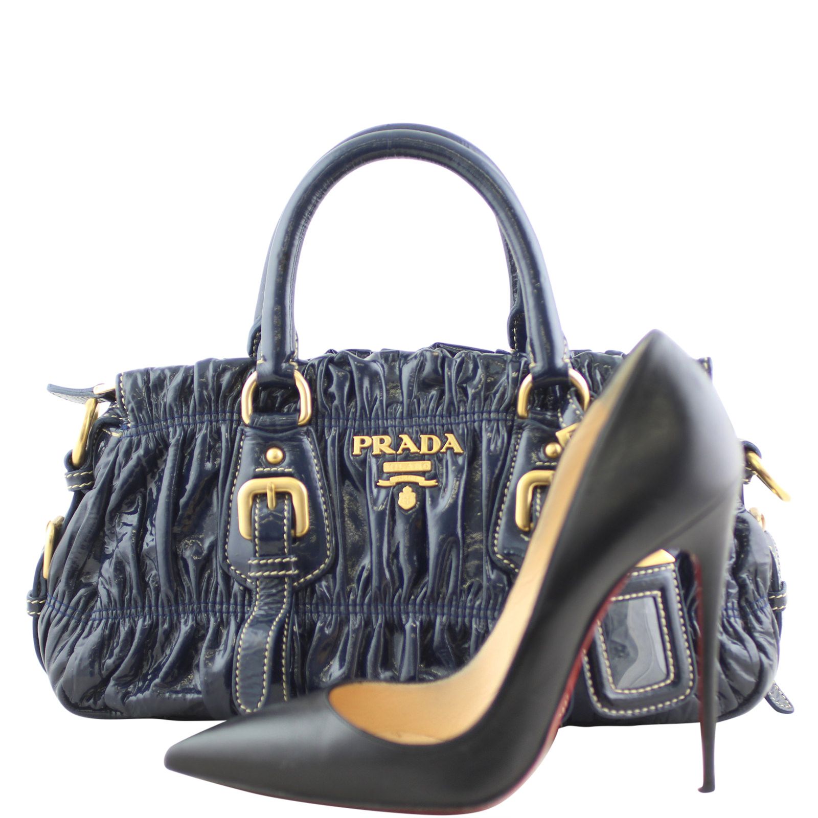 Prada patent bag on sale