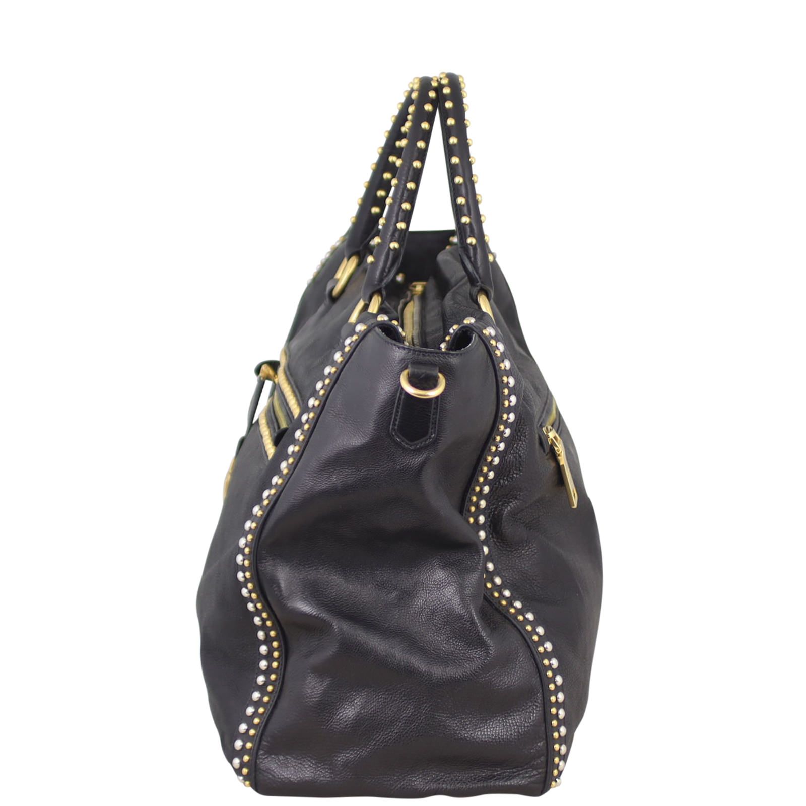 Prada glace calf tote discount