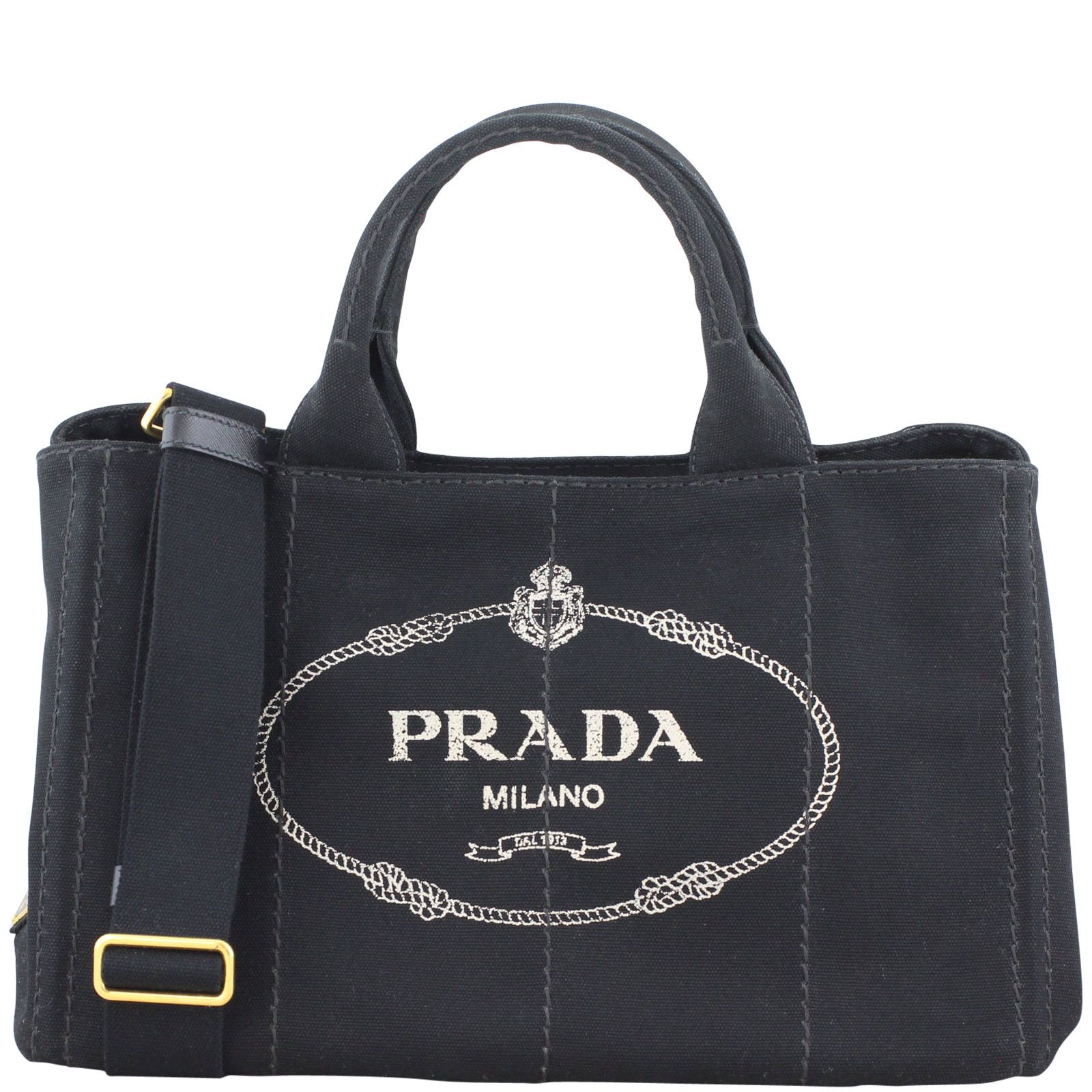 Prada canvas tote store