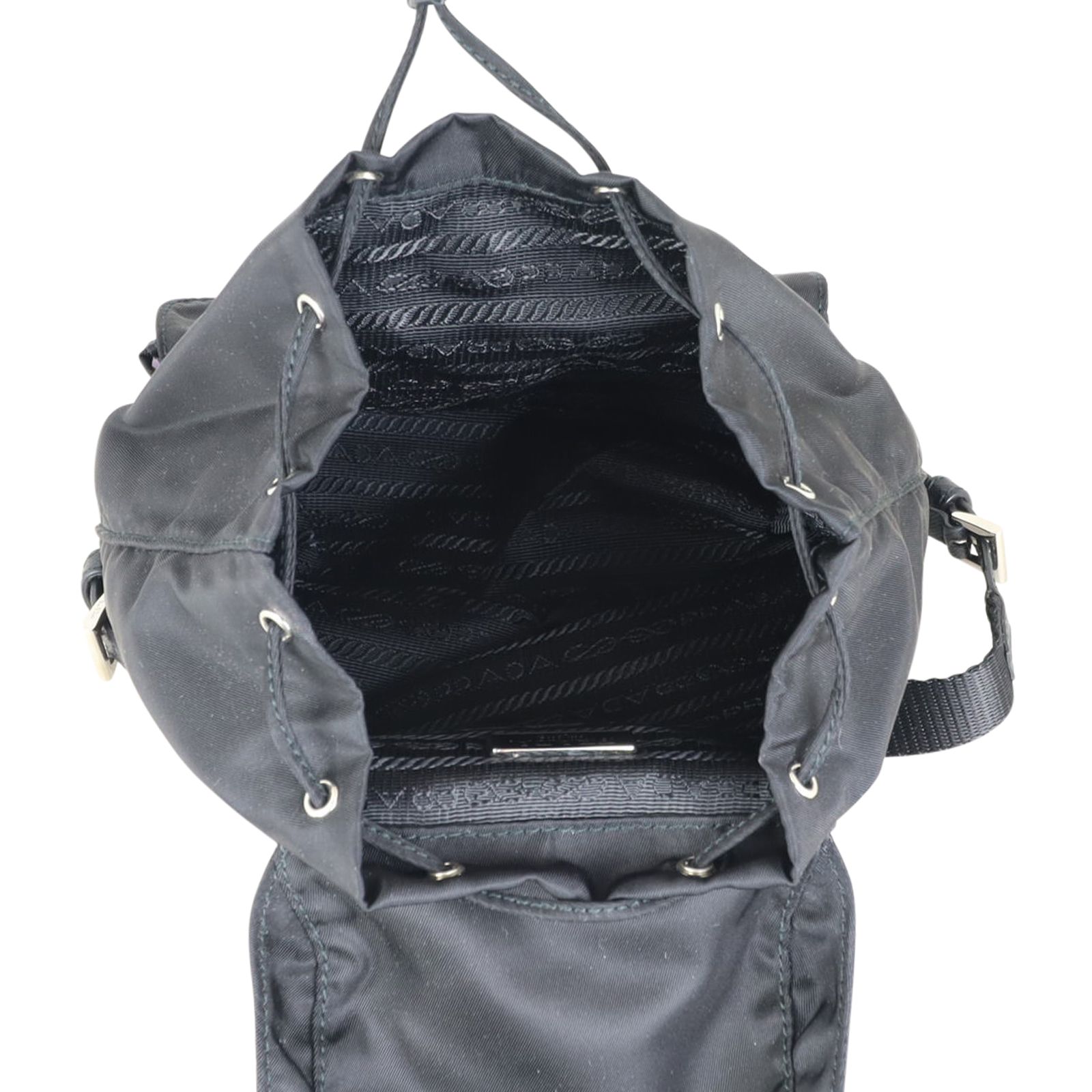 Prada Mini Tessuto Drawstring Convertible Backpack