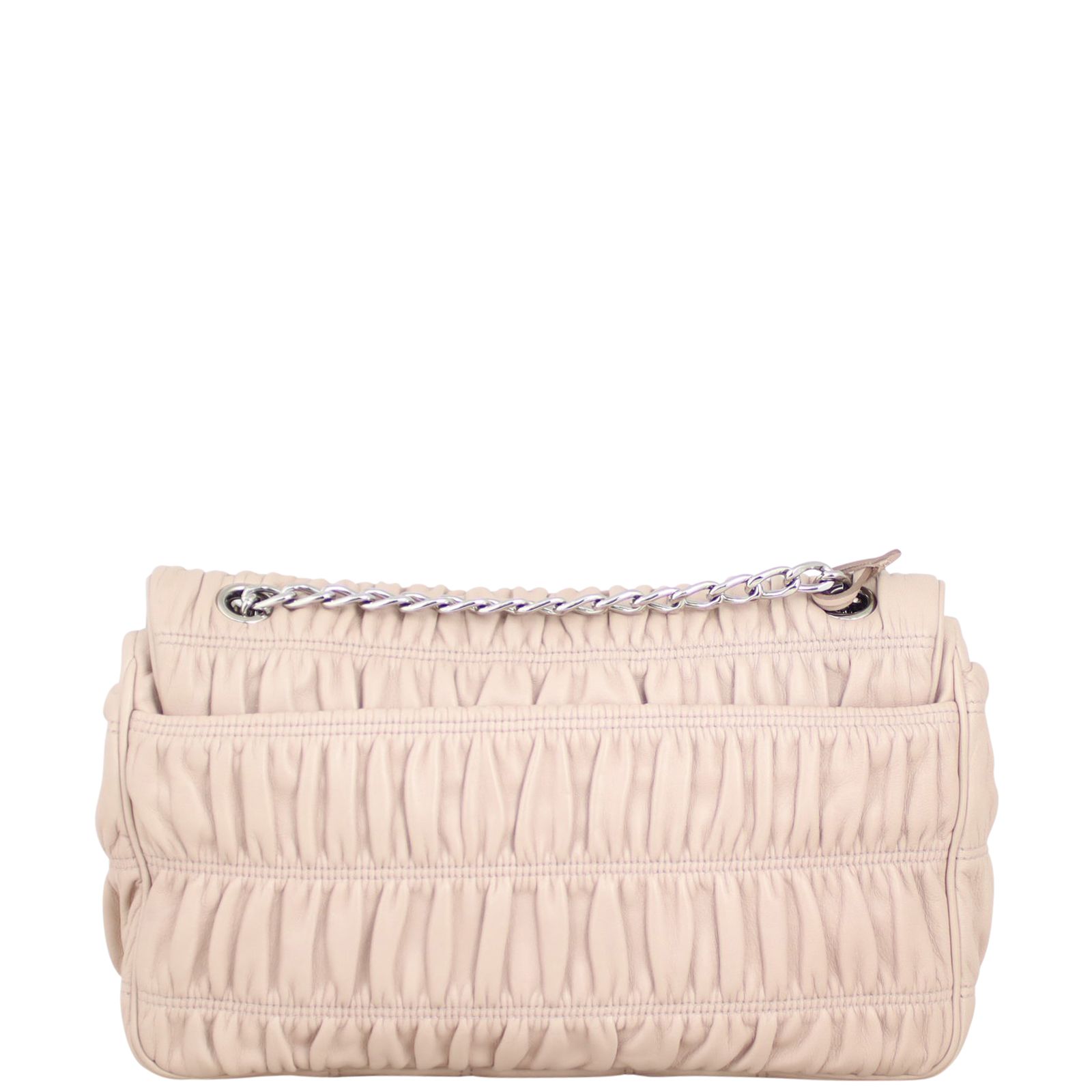 Prada nappa gaufre leather chain flap bag 2025