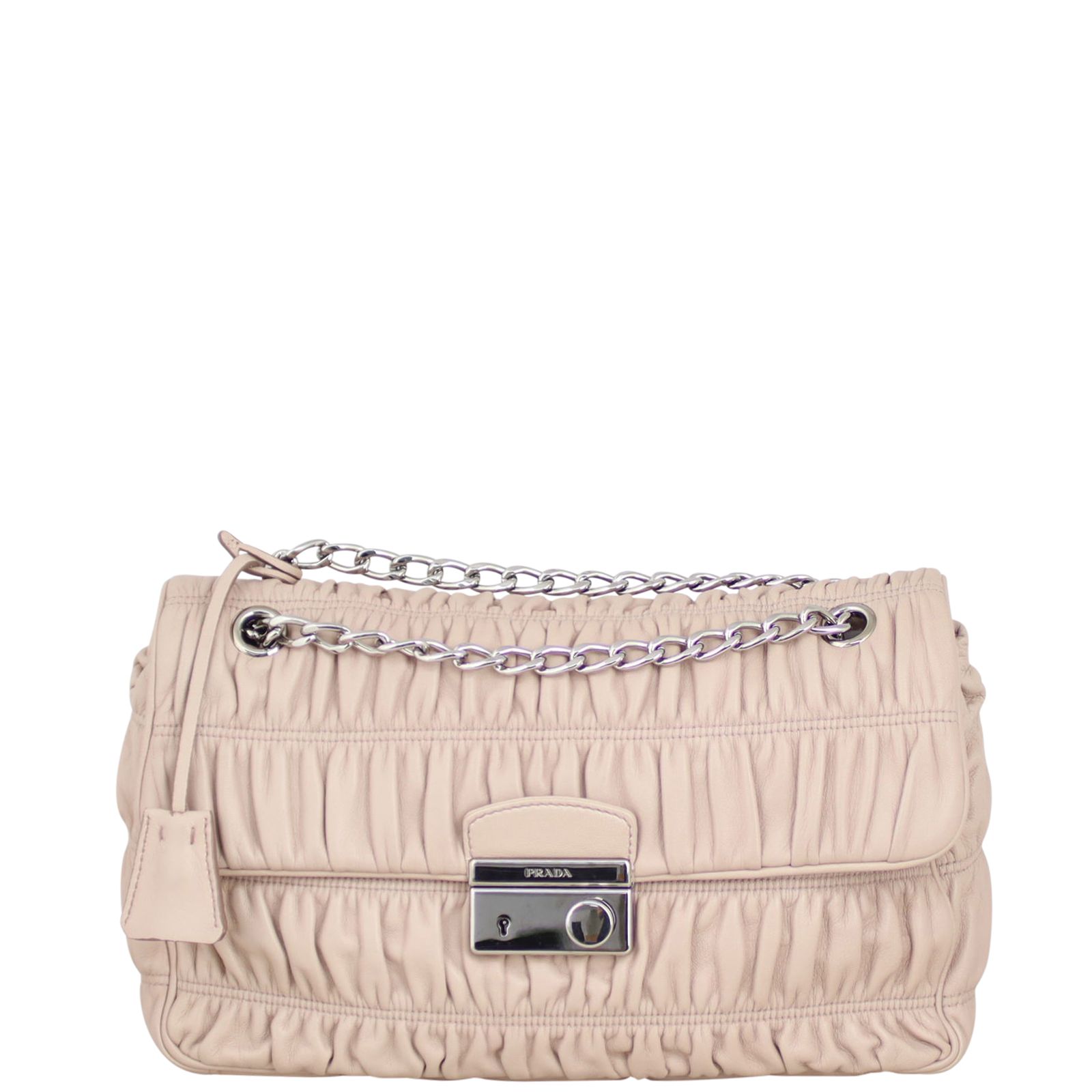 Prada gaufre leather chain bag 2025