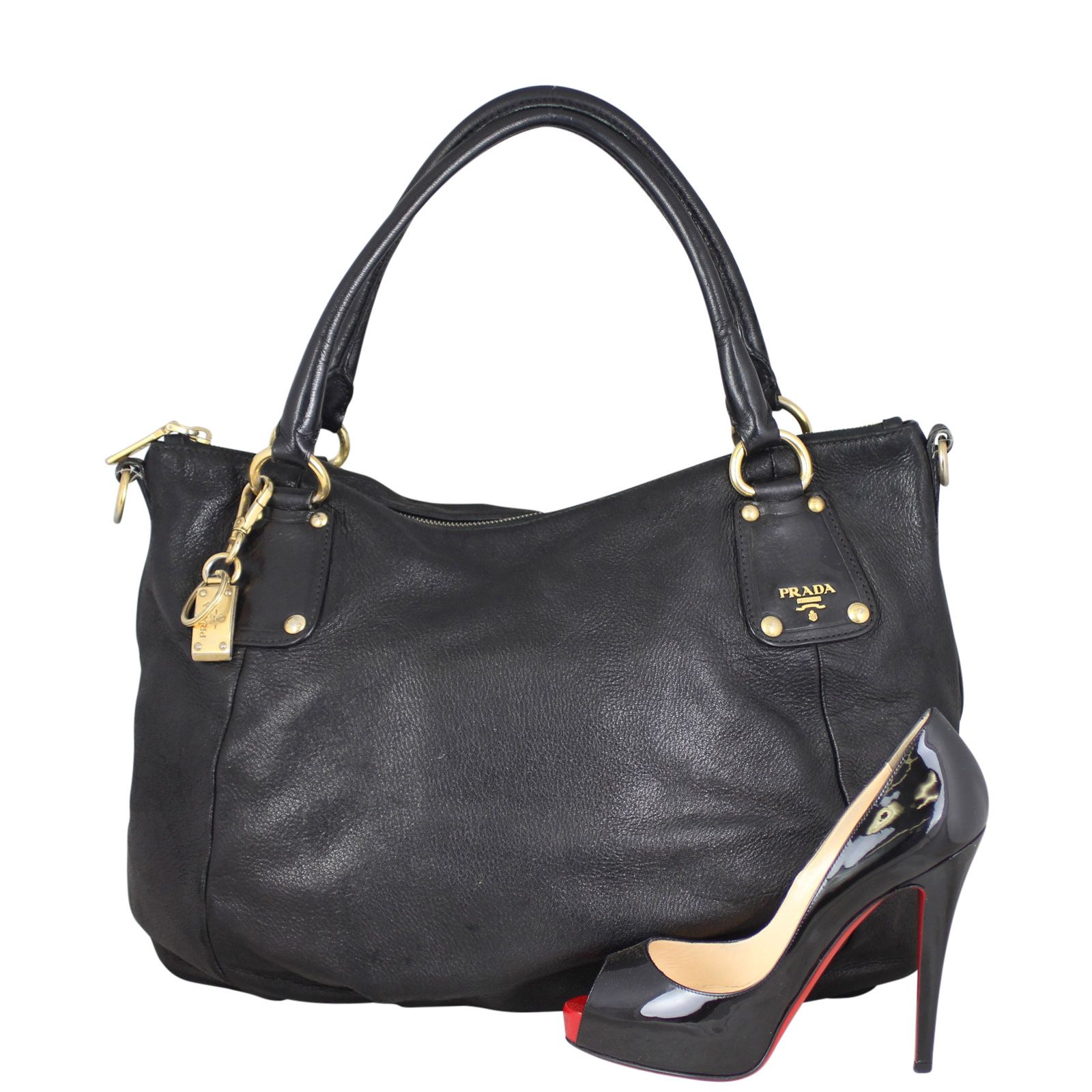 Prada Nappa Leather Tote Bag