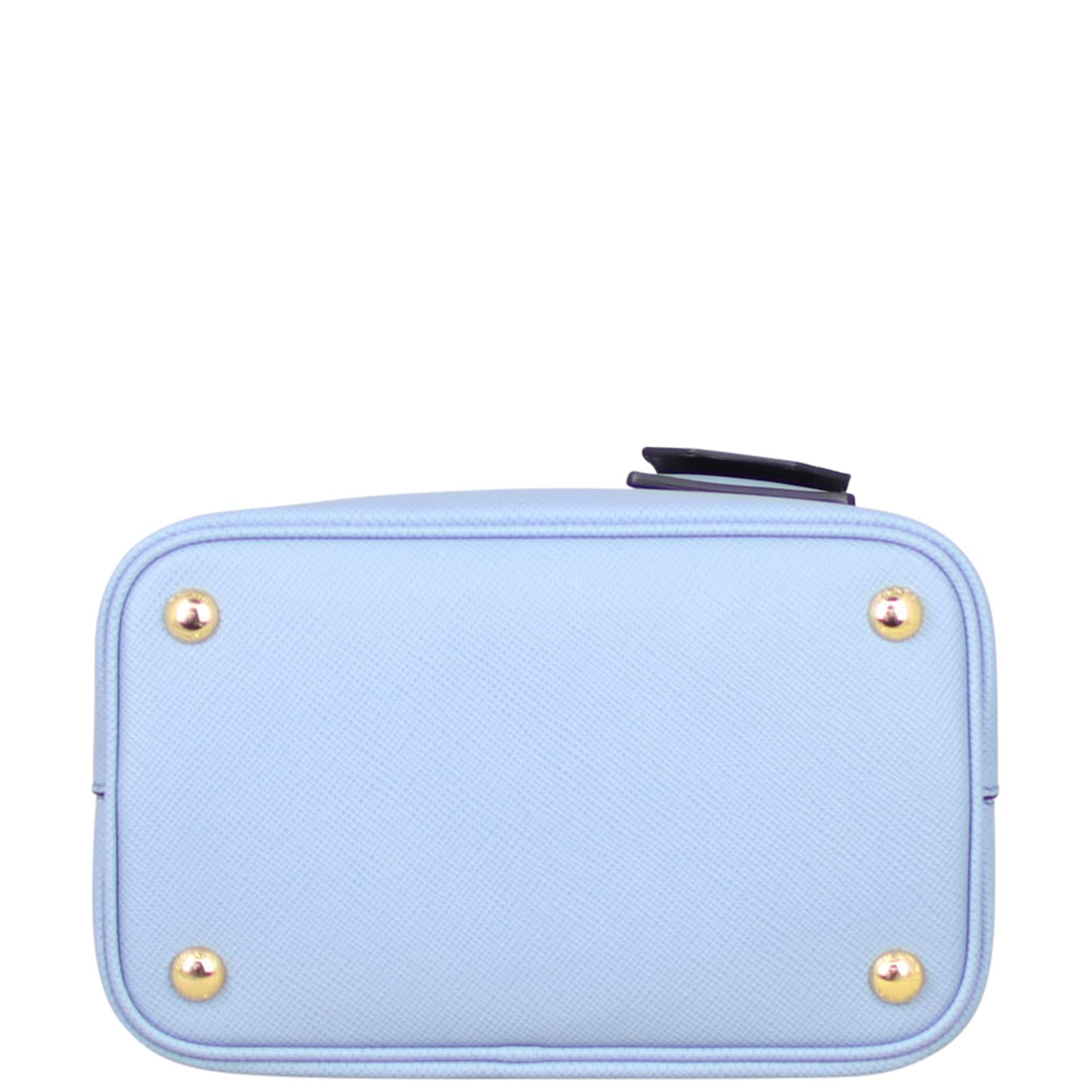 【関税&送料込】Prada Powder Blue Leather Handbag Authentic Prada Powder Blue Saffiano Leather Mini Bag With