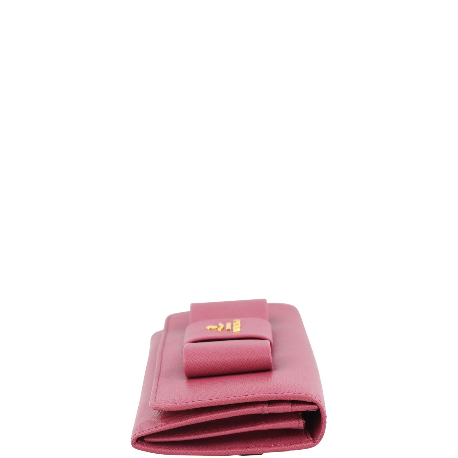 Prada Saffiano Continental Bow Wallet