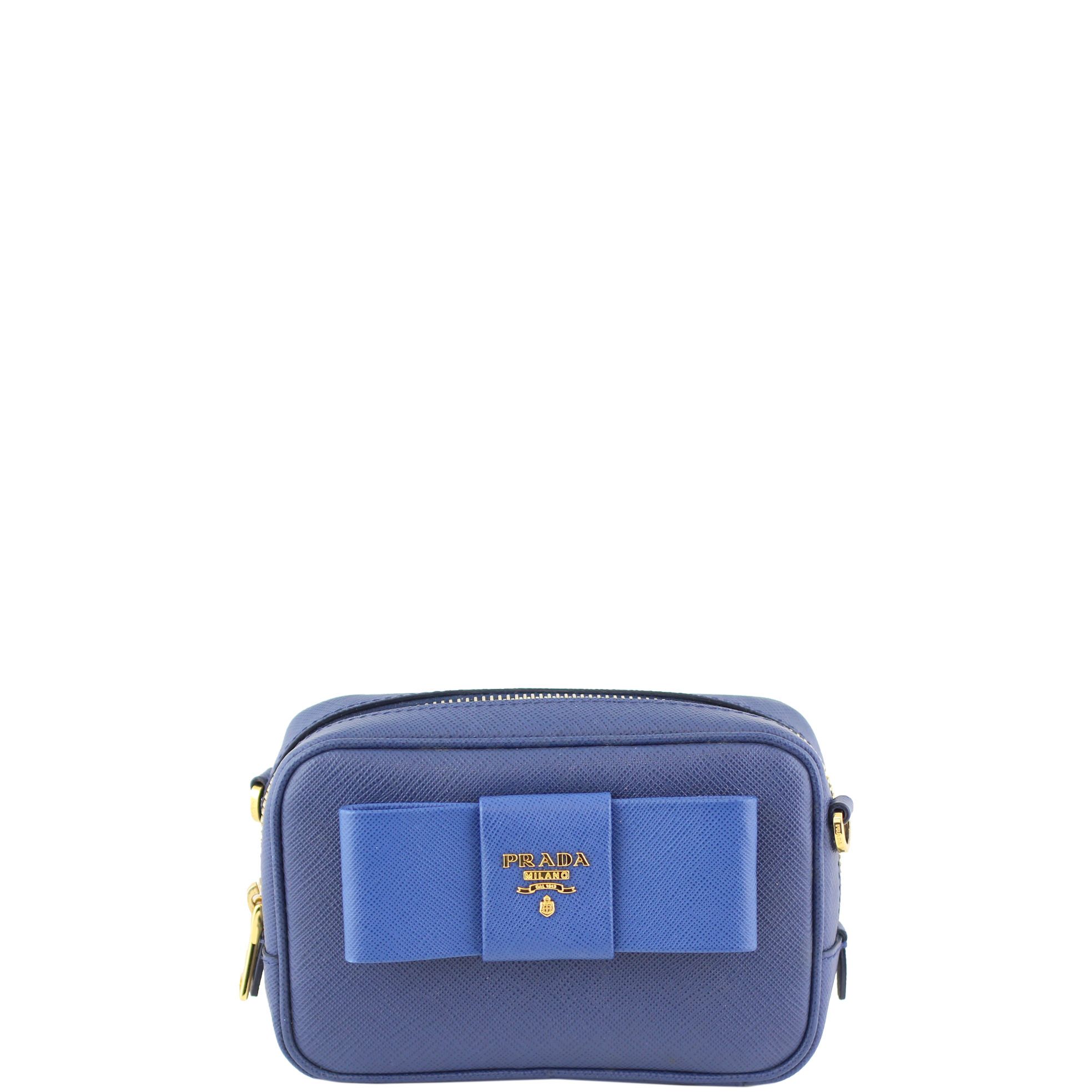 Prada Saffiano Fiocco Bow Crossbody