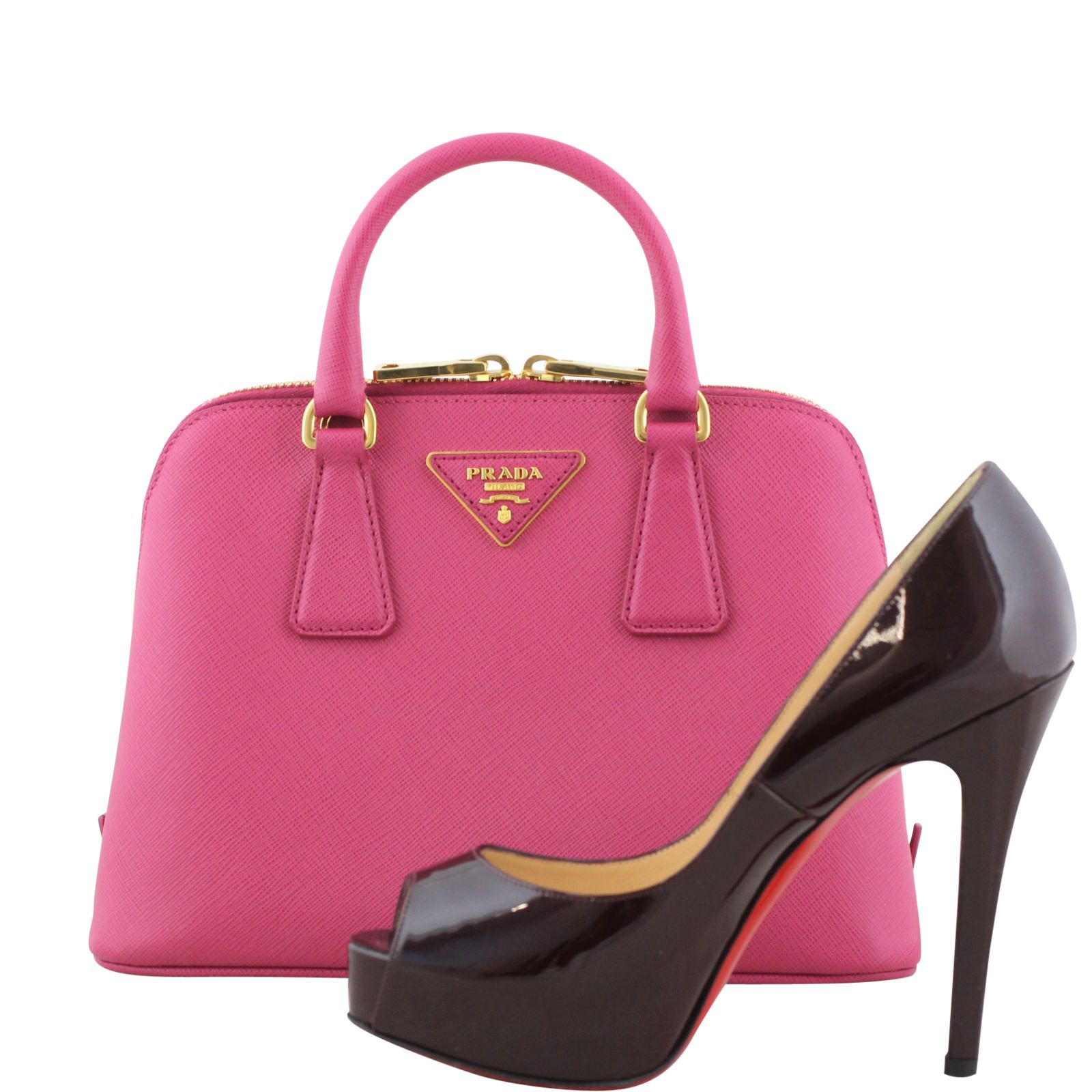 Prada Saffiano Lux Small Promenade Bag