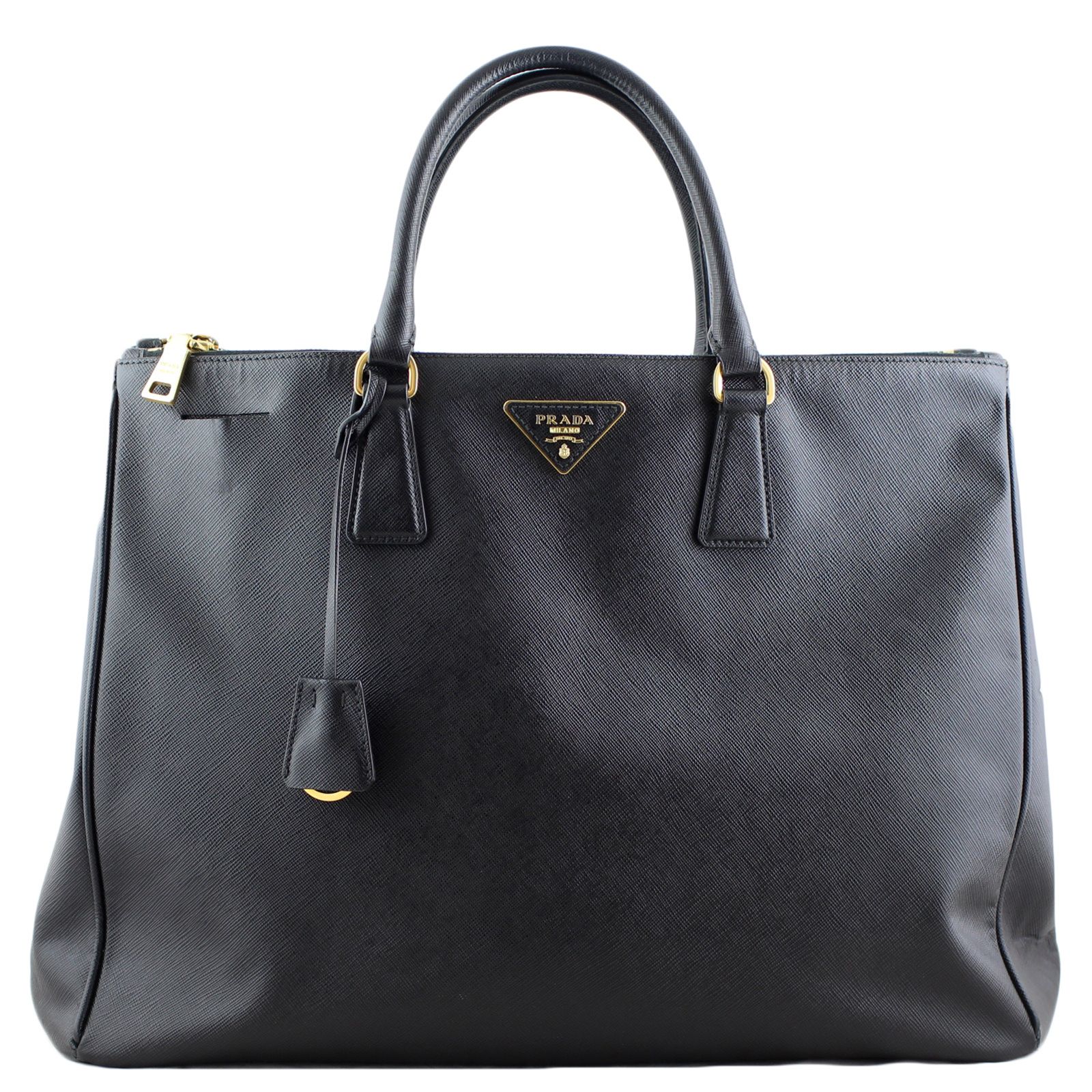 Prada saffiano lux double zip tote shop