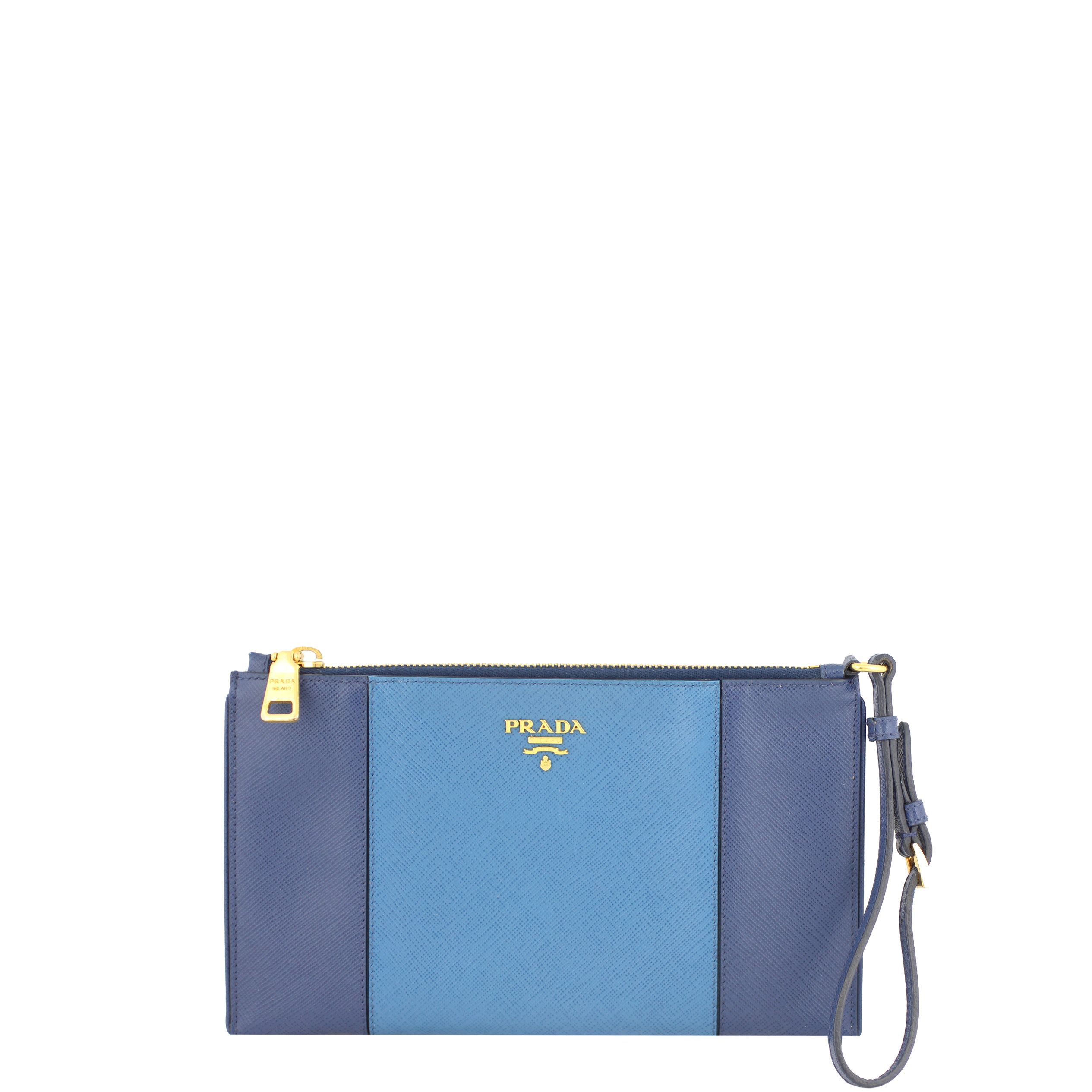 Prada Saffiano Lux Wristlet